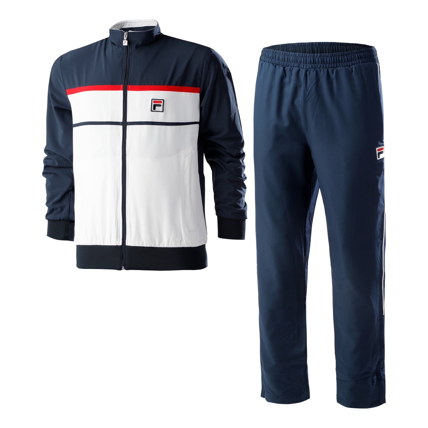 Fila Max Tréninkový souprava Muži - tmavě modrá, bílá Fila Max Tréninkový souprava Muži - tmavě modrá, bílá