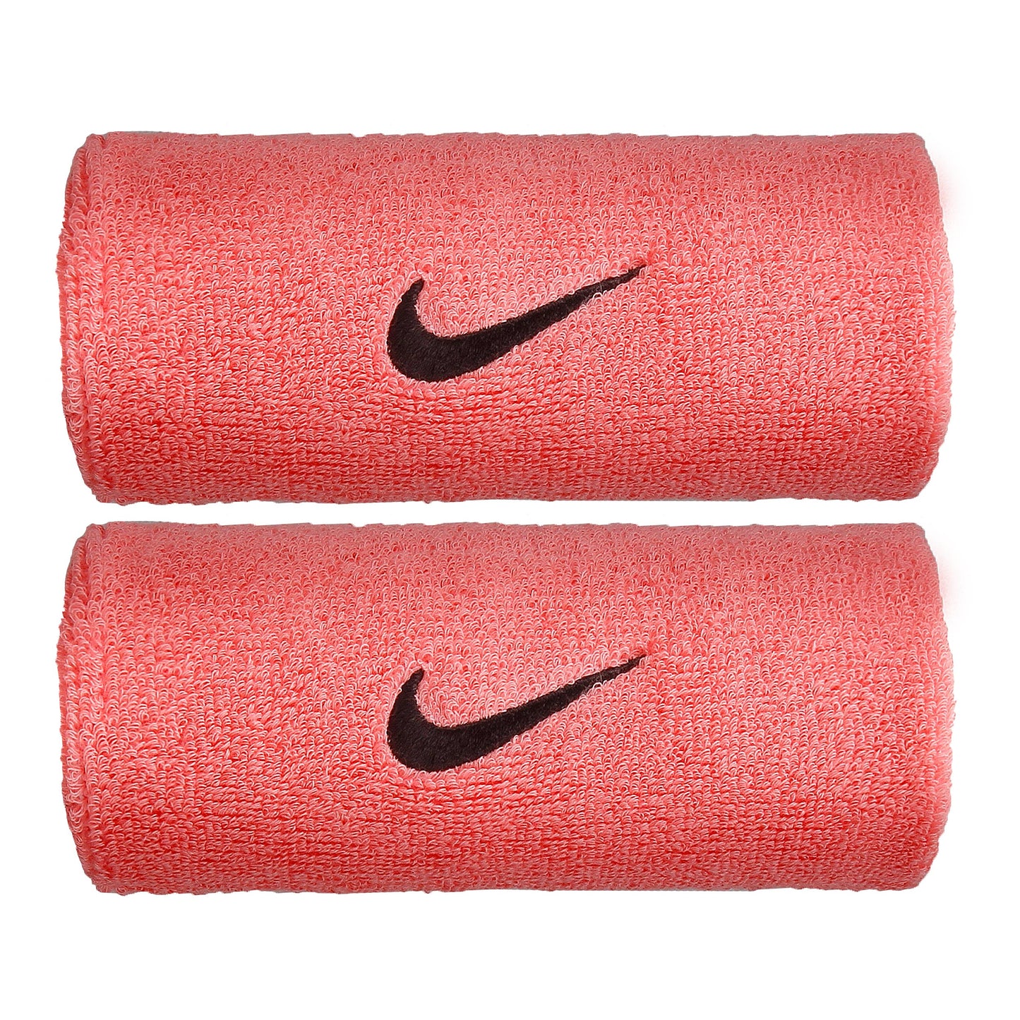 Nike Swoosh Doublewide Potítko 2ks v baleni Unisex - růžová, černá Nike Swoosh Doublewide Potítko 2ks v baleni Unisex - růžová, černá