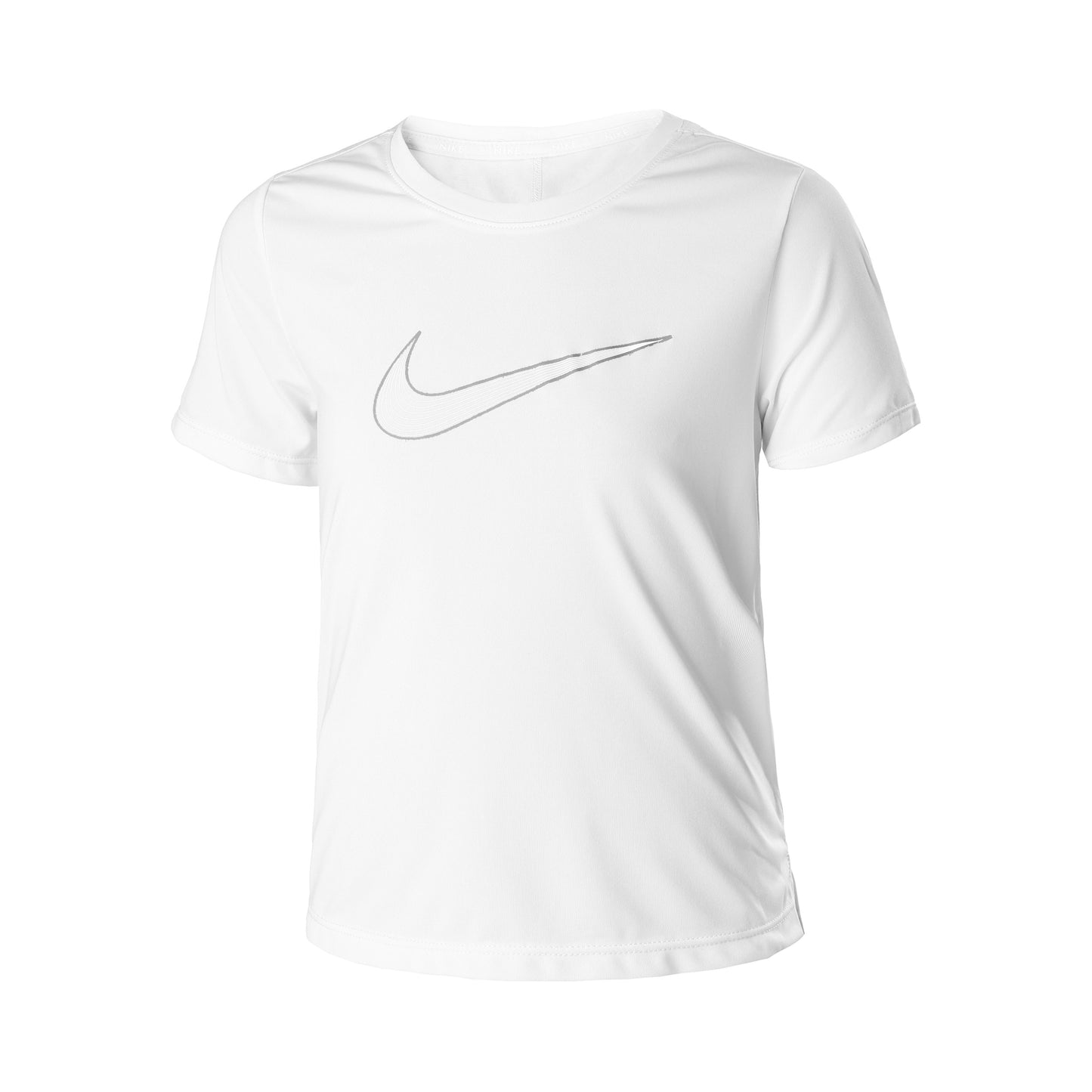 Nike Dri-Fit One Graphic Tričko Dívky-Bílá,Černá Nike Dri-Fit One Graphic Tričko Dívky-Bílá,Černá