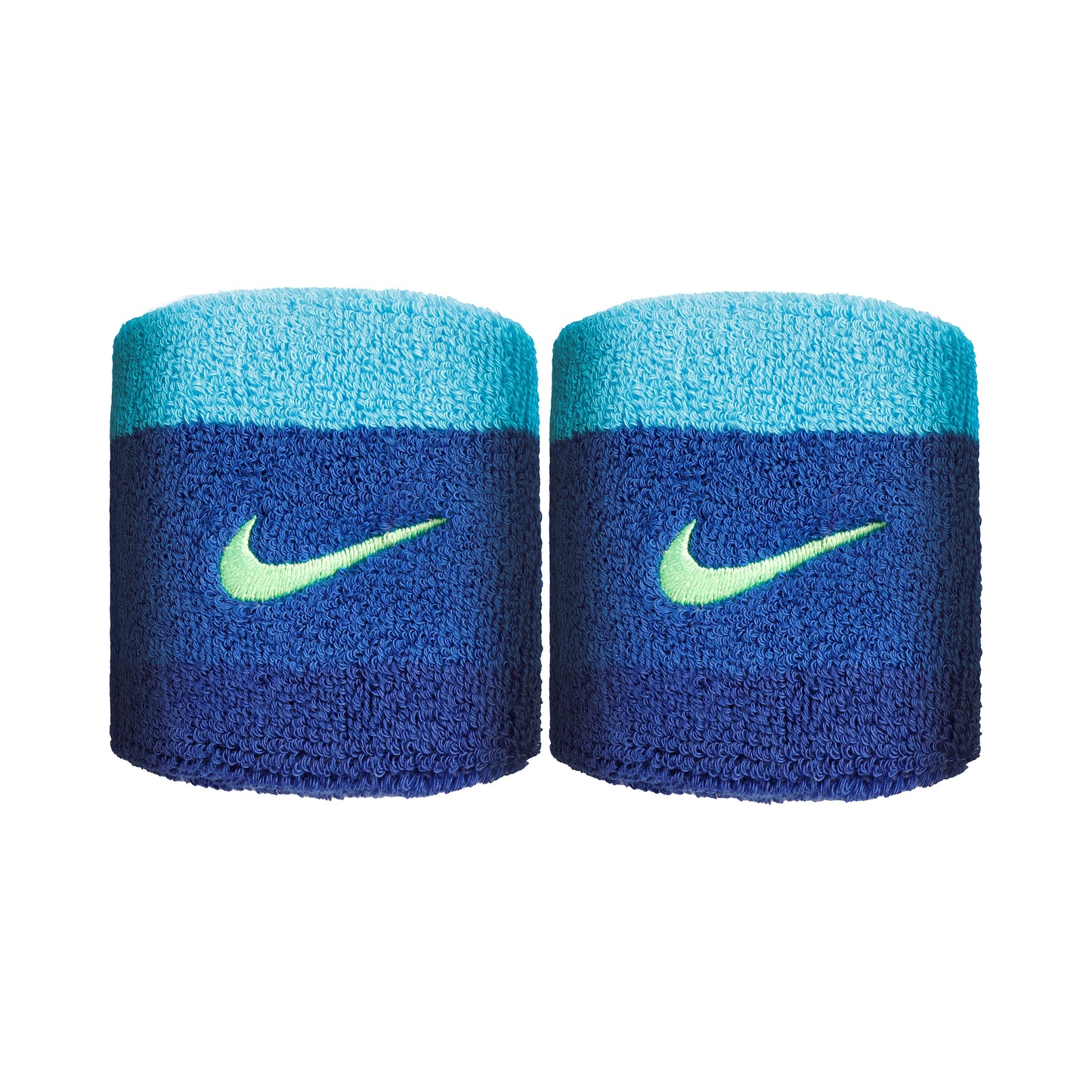 Nike Swoosh Potítko 2ks v baleni krátký - modrá, zelená Nike Swoosh Potítko 2ks v baleni krátký - modrá, zelená