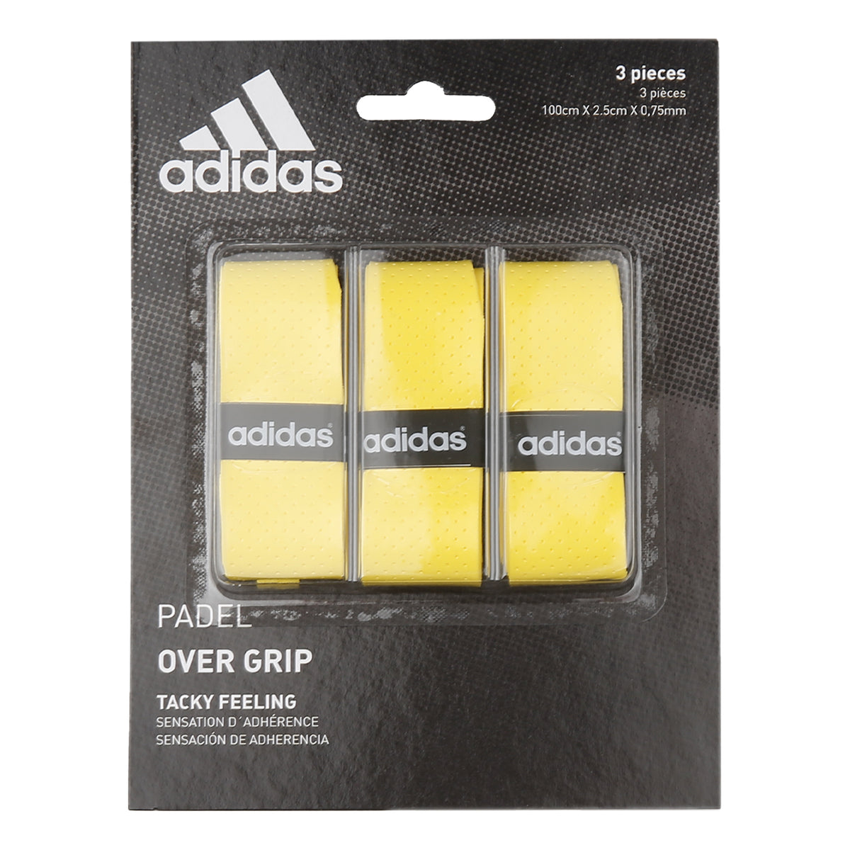 adidas Padel Overgrip 3ks v baleni - žlutá adidas Padel Overgrip 3ks v baleni - žlutá