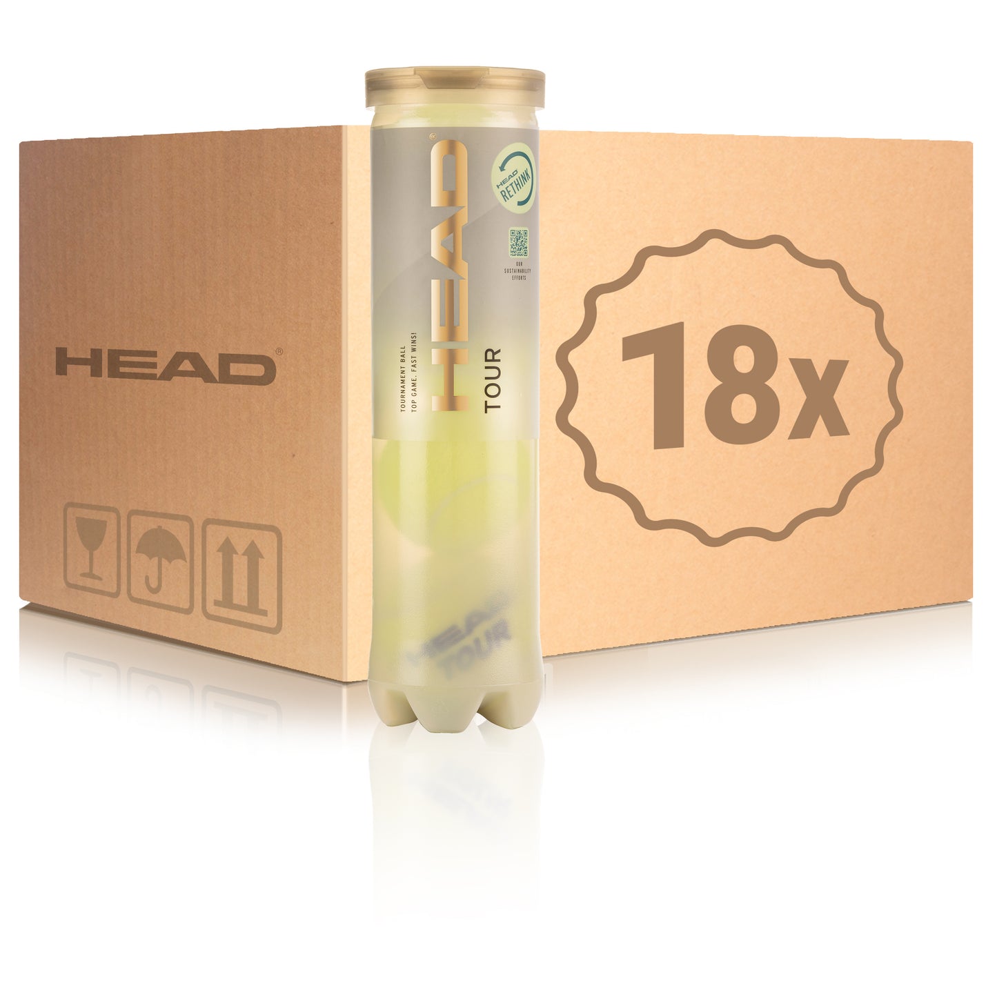 HEAD 18 x 4ks v dóze Tour V kartónu HEAD 18 x 4ks v dóze Tour V kartónu