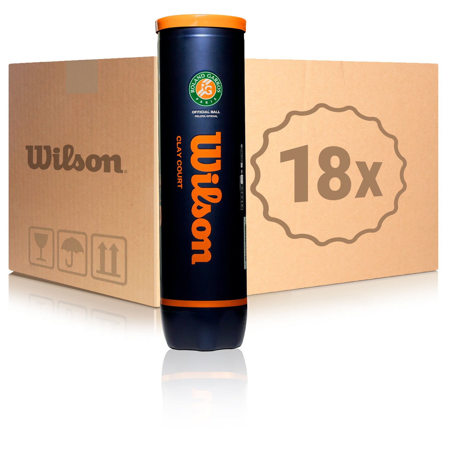 Wilson 18 x 4ks v dóze Roland Garros Official V kartónu Wilson 18 x 4ks v dóze Roland Garros Official V kartónu