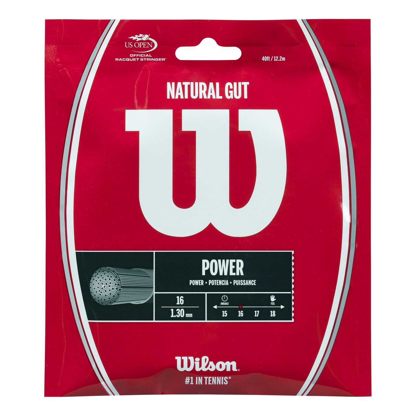 Wilson Natural Gut Výpletová sada 12,2m - přírodní barvy Wilson Natural Gut Výpletová sada 12,2m - přírodní barvy