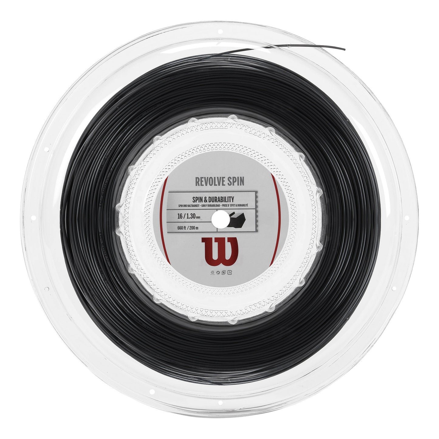 Wilson Revolve Spin Výplet-Role 200m-Černá Wilson Revolve Spin Výplet-Role 200m-Černá
