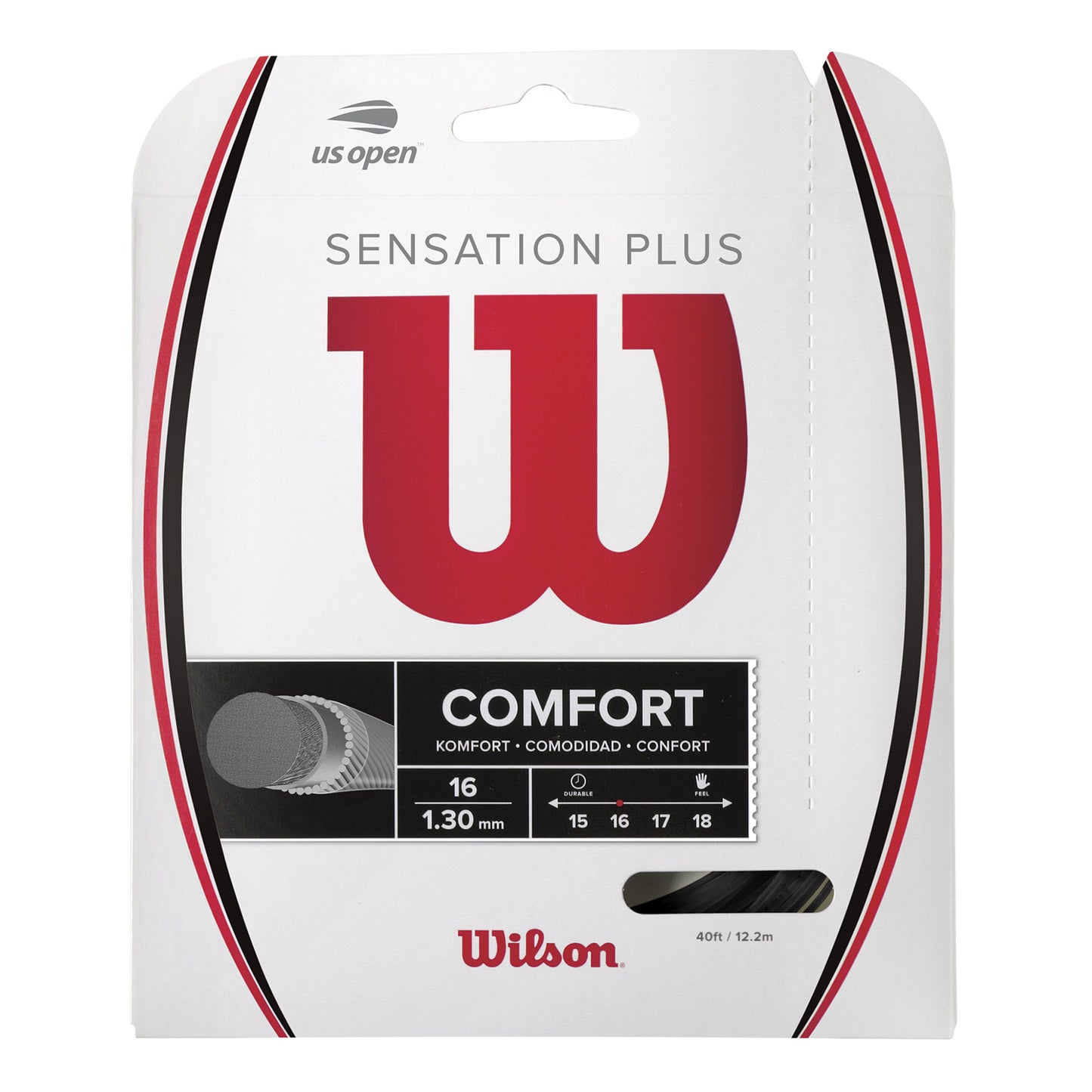 Wilson Sensation Plus Výpletová Sada 12,2m-Černá Wilson Sensation Plus Výpletová Sada 12,2m-Černá