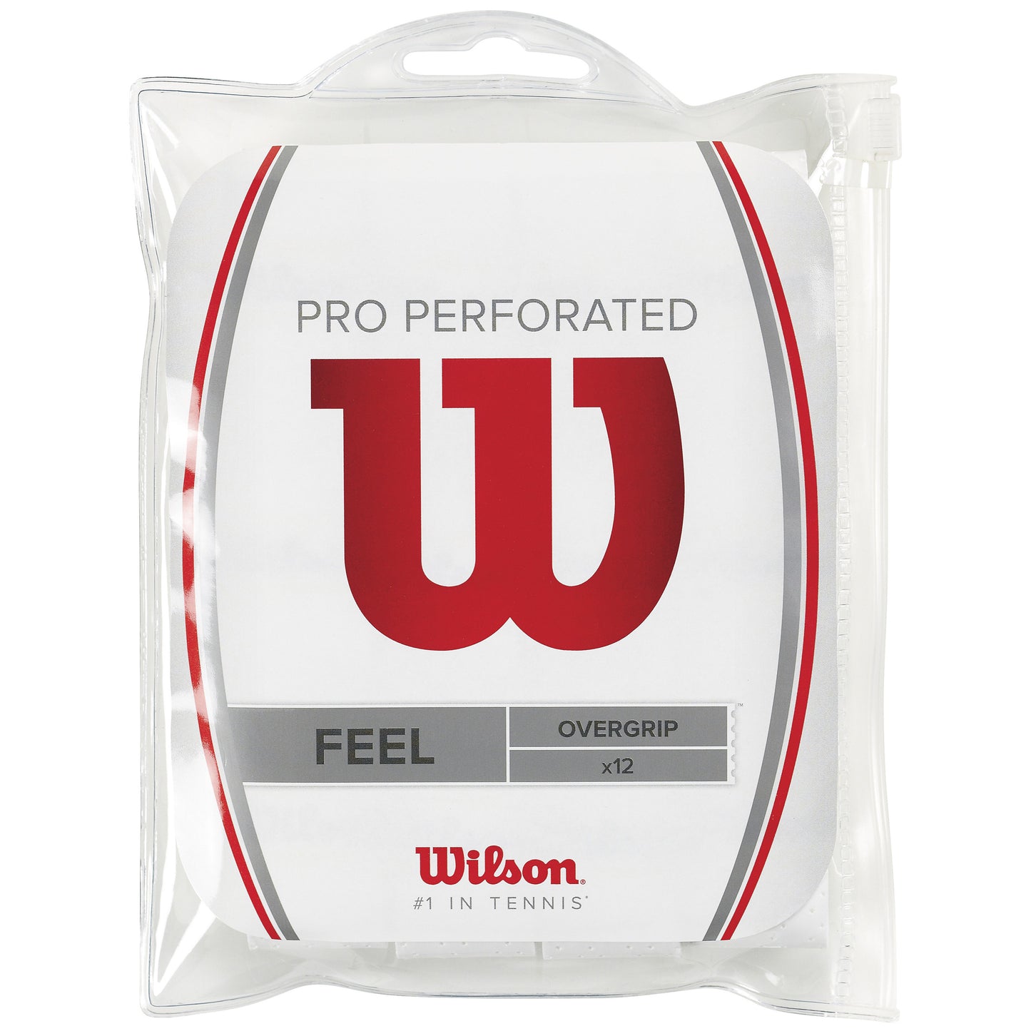 Wilson Pro Overgrip Perforated 12ks Baleni-Bílá Wilson Pro Overgrip Perforated 12ks Baleni-Bílá