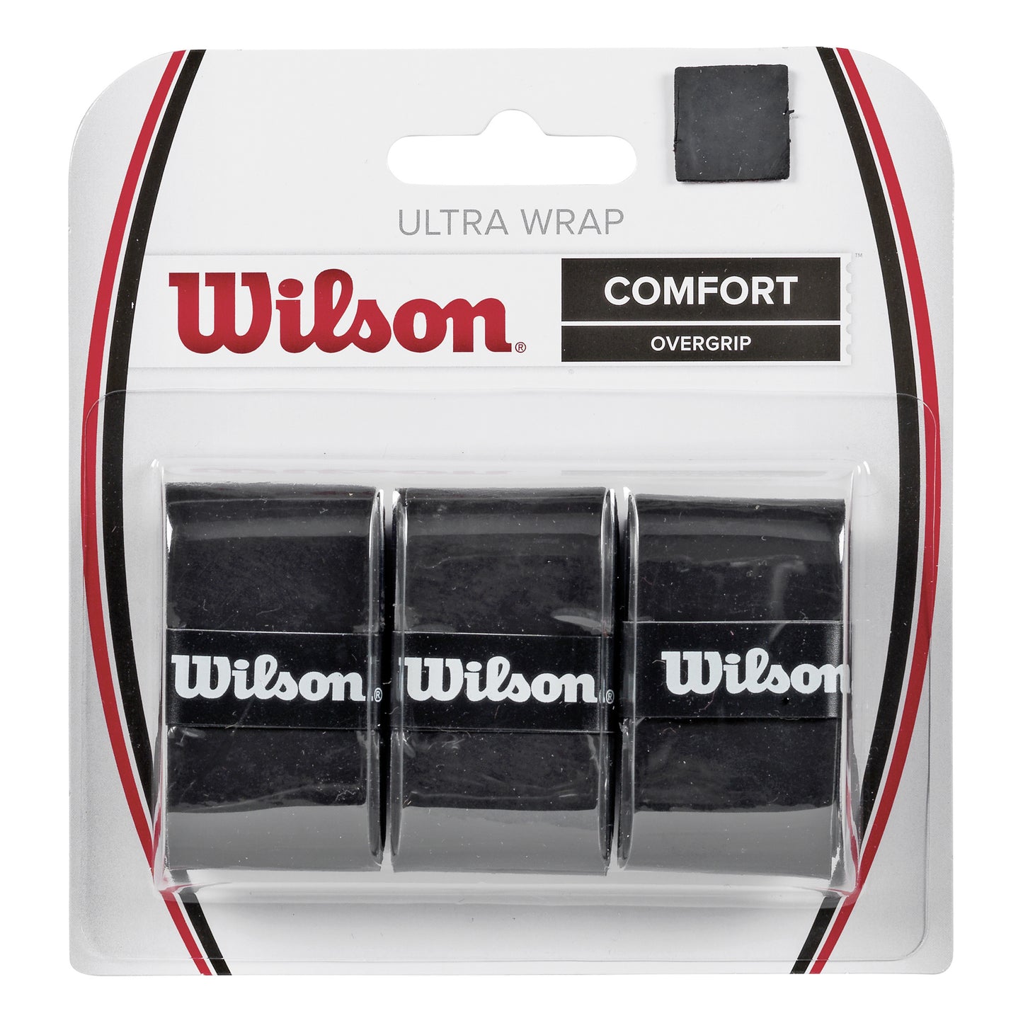 Wilson Ultra Wrap 3ks V Baleni-Černá Wilson Ultra Wrap 3ks V Baleni-Černá