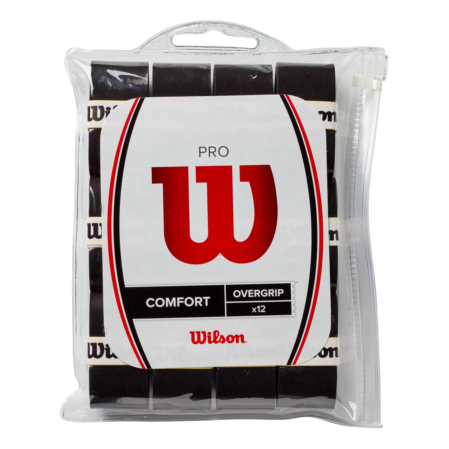 Wilson Pro Overgrip 12ks Baleni-Černá Wilson Pro Overgrip 12ks Baleni-Černá