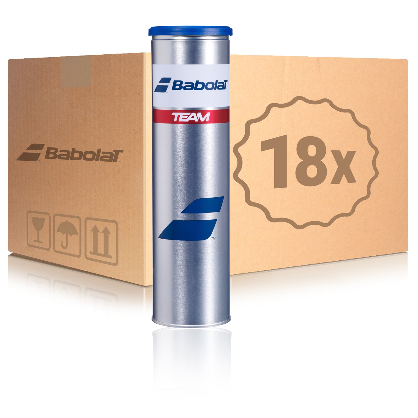 Babolat 18 x 4ks v dóze Team V kartónu Babolat 18 x 4ks v dóze Team V kartónu