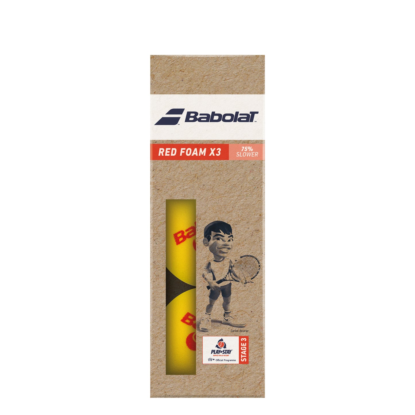 Babolat Red Foam (Stage 3) 3ks V Baleni Babolat Red Foam (Stage 3) 3ks V Baleni