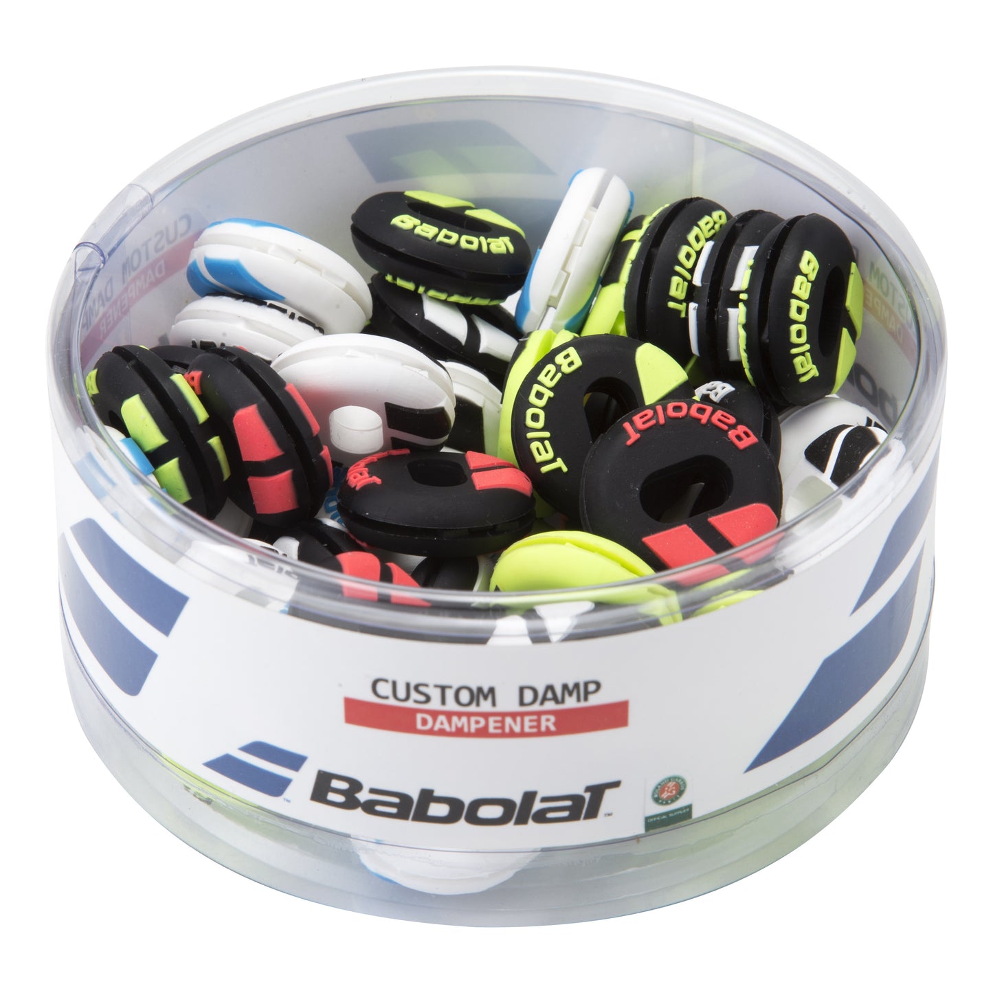 Babolat Custom Damp Tlumítko Vibrací 48ks Box-Vícebarevné Babolat Custom Damp Tlumítko Vibrací 48ks Box-Vícebarevné