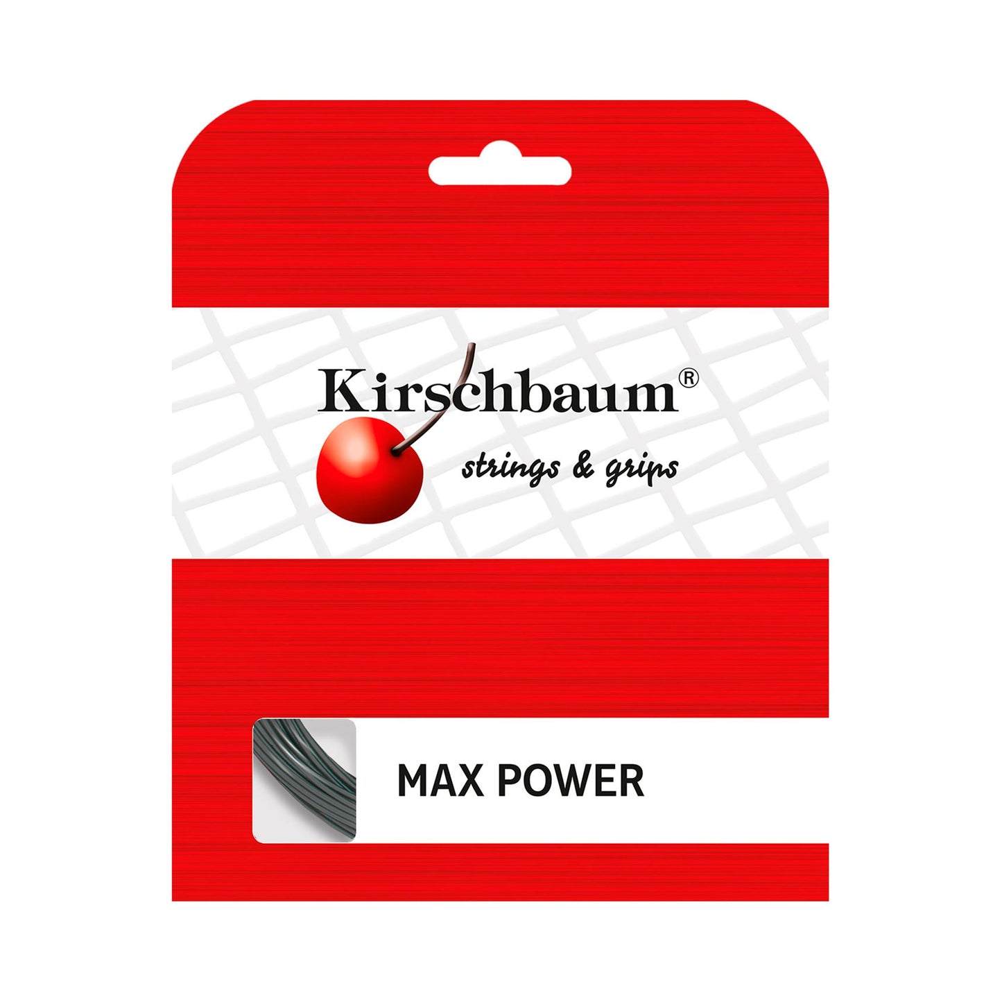 Kirschbaum Max Power Výpletová Sada 12m-Antrazitová Kirschbaum Max Power Výpletová Sada 12m-Antrazitová