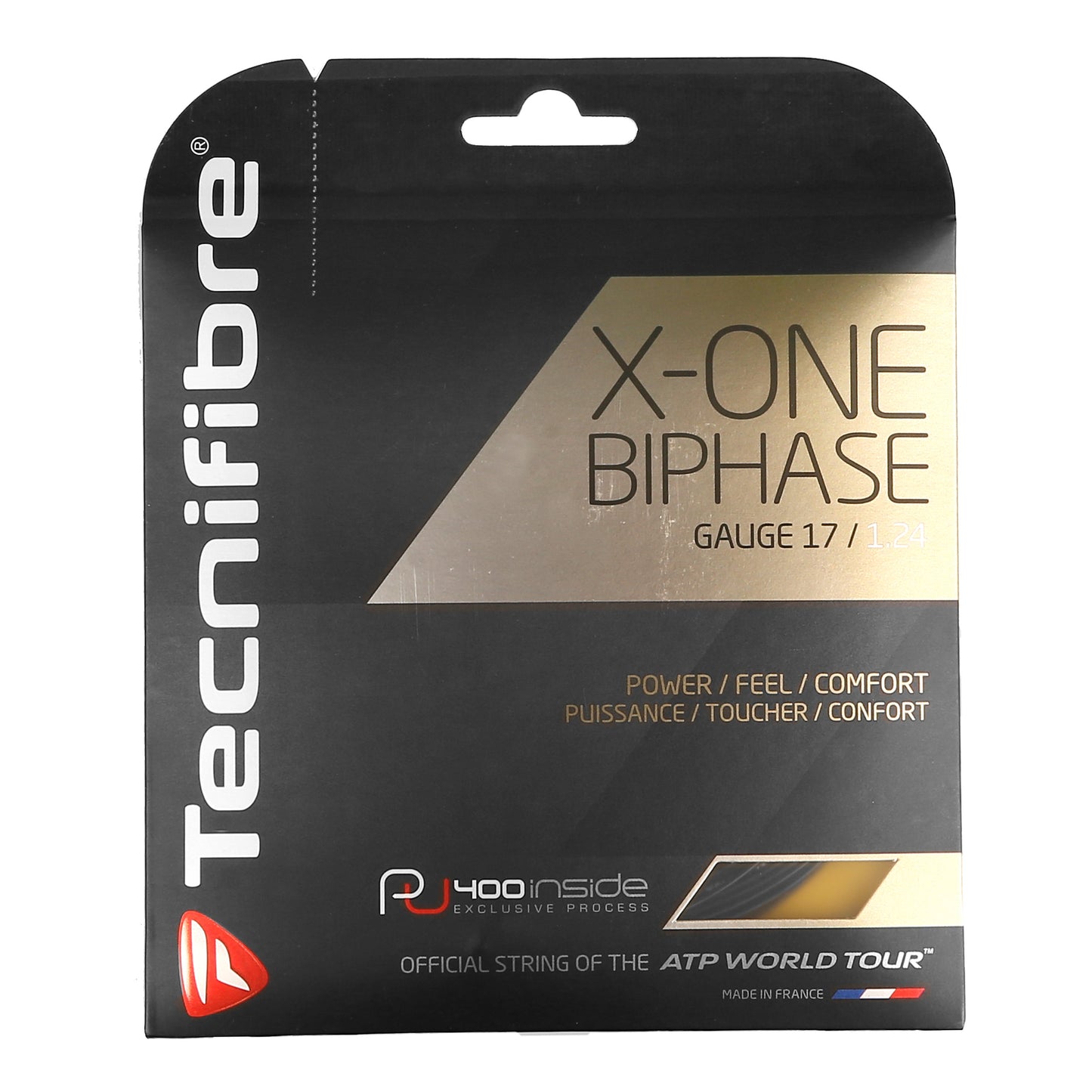 Tecnifibre X-One Biphase Výpletová Sada 12,2m-Černá Tecnifibre X-One Biphase Výpletová Sada 12,2m-Černá