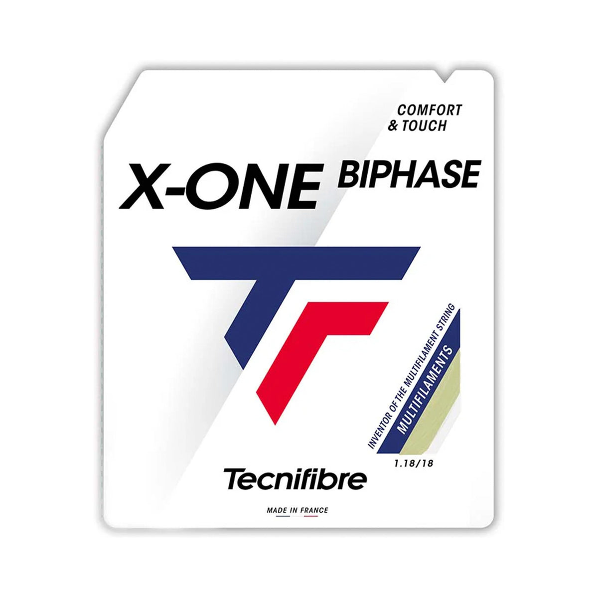 Tecnifibre X-One Biphase 12m Výpletová Sada-Přírodní Barvy Tecnifibre X-One Biphase 12m Výpletová Sada-Přírodní Barvy