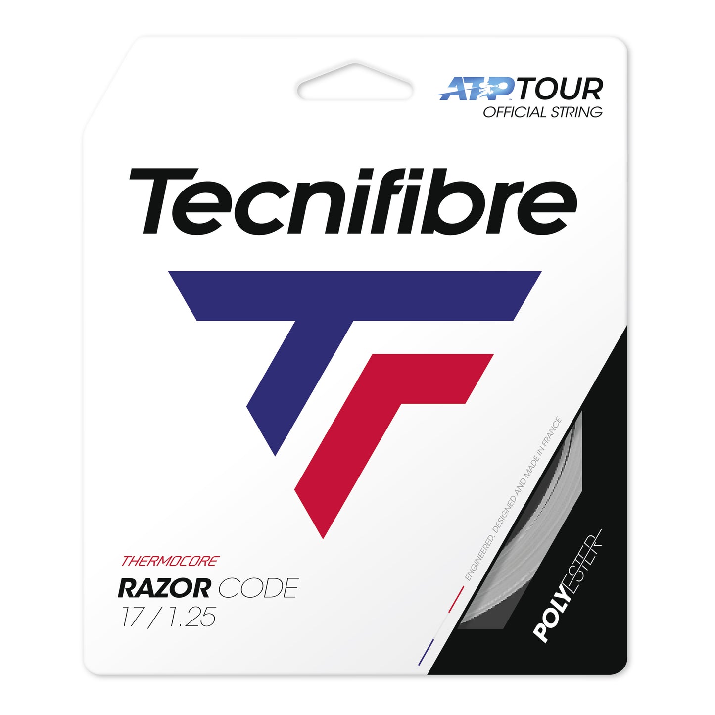 Tecnifibre Razor Code 12m Výpletová Sada-Šedá Tecnifibre Razor Code 12m Výpletová Sada-Šedá