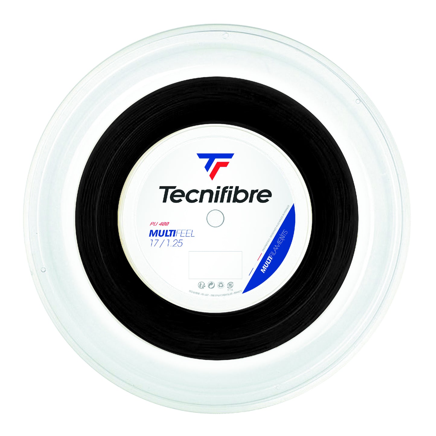 Tecnifibre Multifeel 200m Výplet-Role-Černá Tecnifibre Multifeel 200m Výplet-Role-Černá