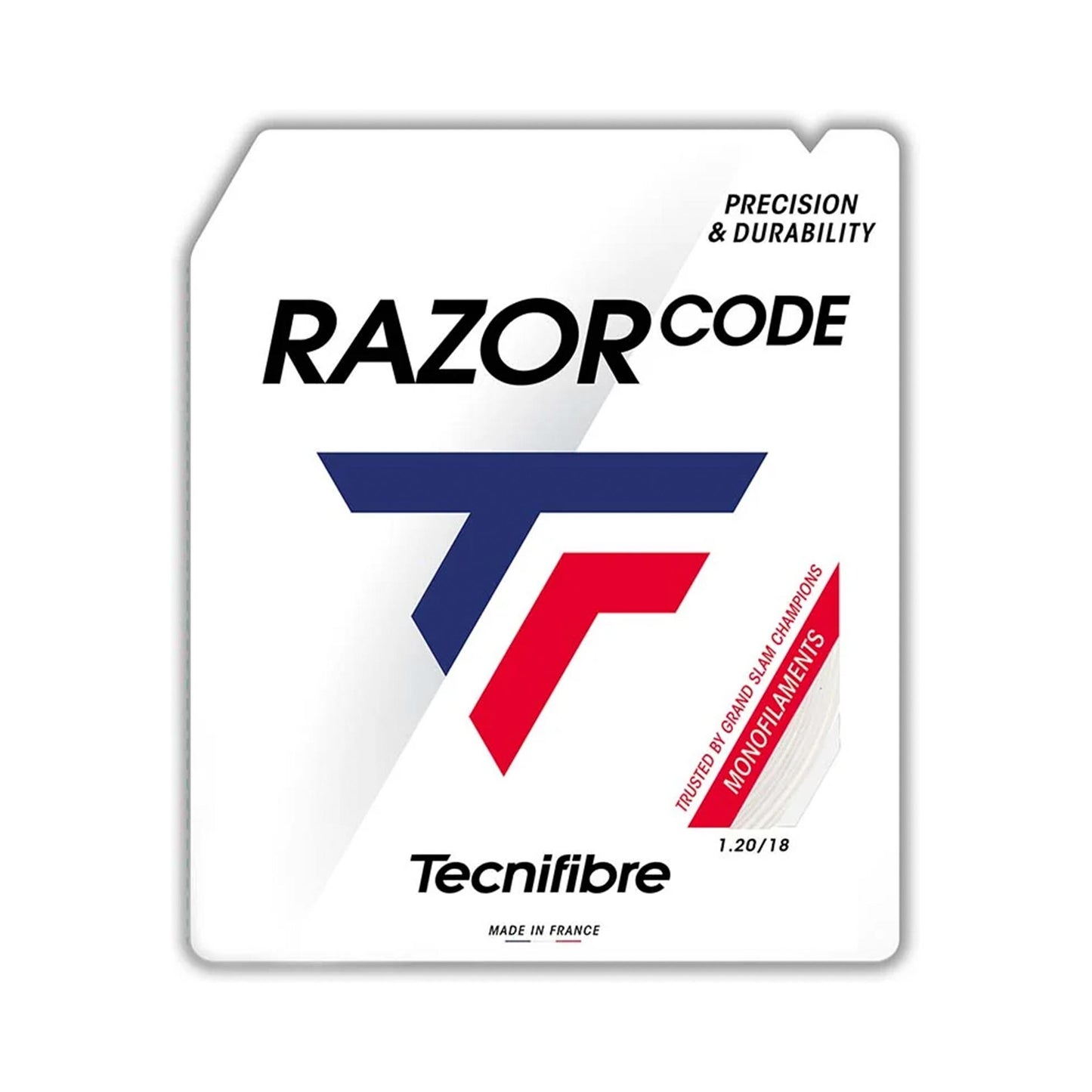 Tecnifibre Razor Code 12m Výpletová Sada-Bílá Tecnifibre Razor Code 12m Výpletová Sada-Bílá