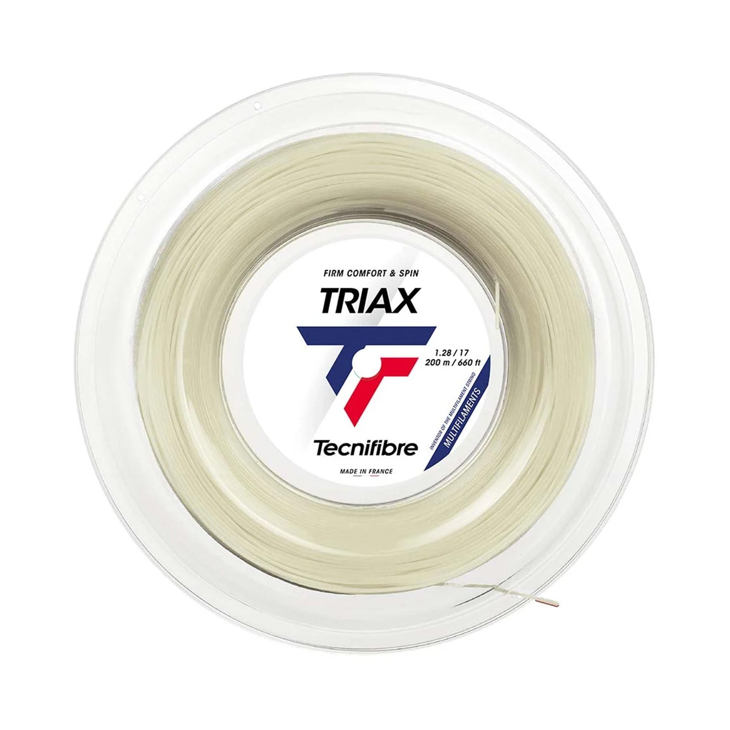 Tecnifibre Triax Výplet-Role 200m-Přírodní Barvy Tecnifibre Triax Výplet-Role 200m-Přírodní Barvy