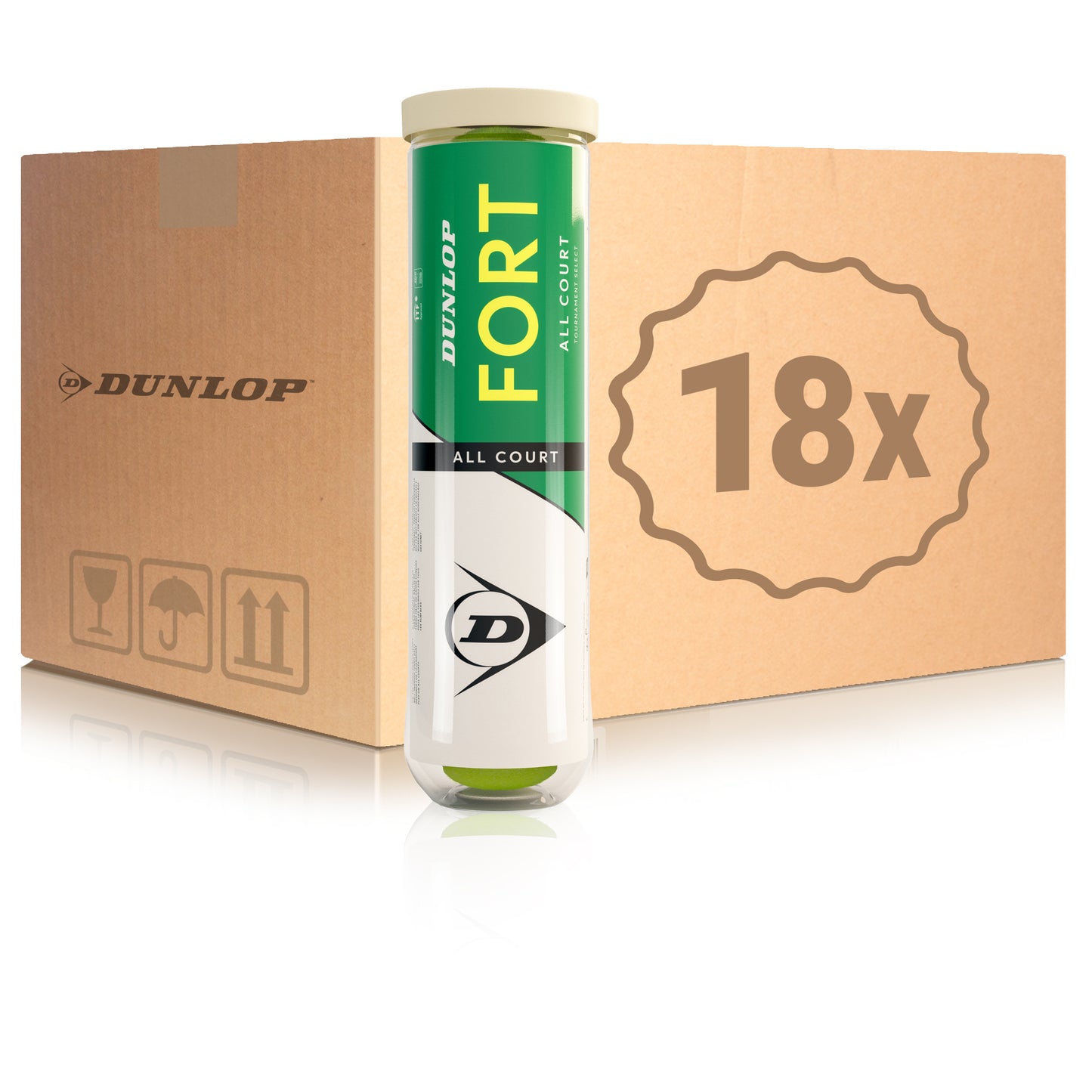 Dunlop 18 x 4ks v dóze Fort All Court Dunlop 18 x 4ks v dóze Fort All Court