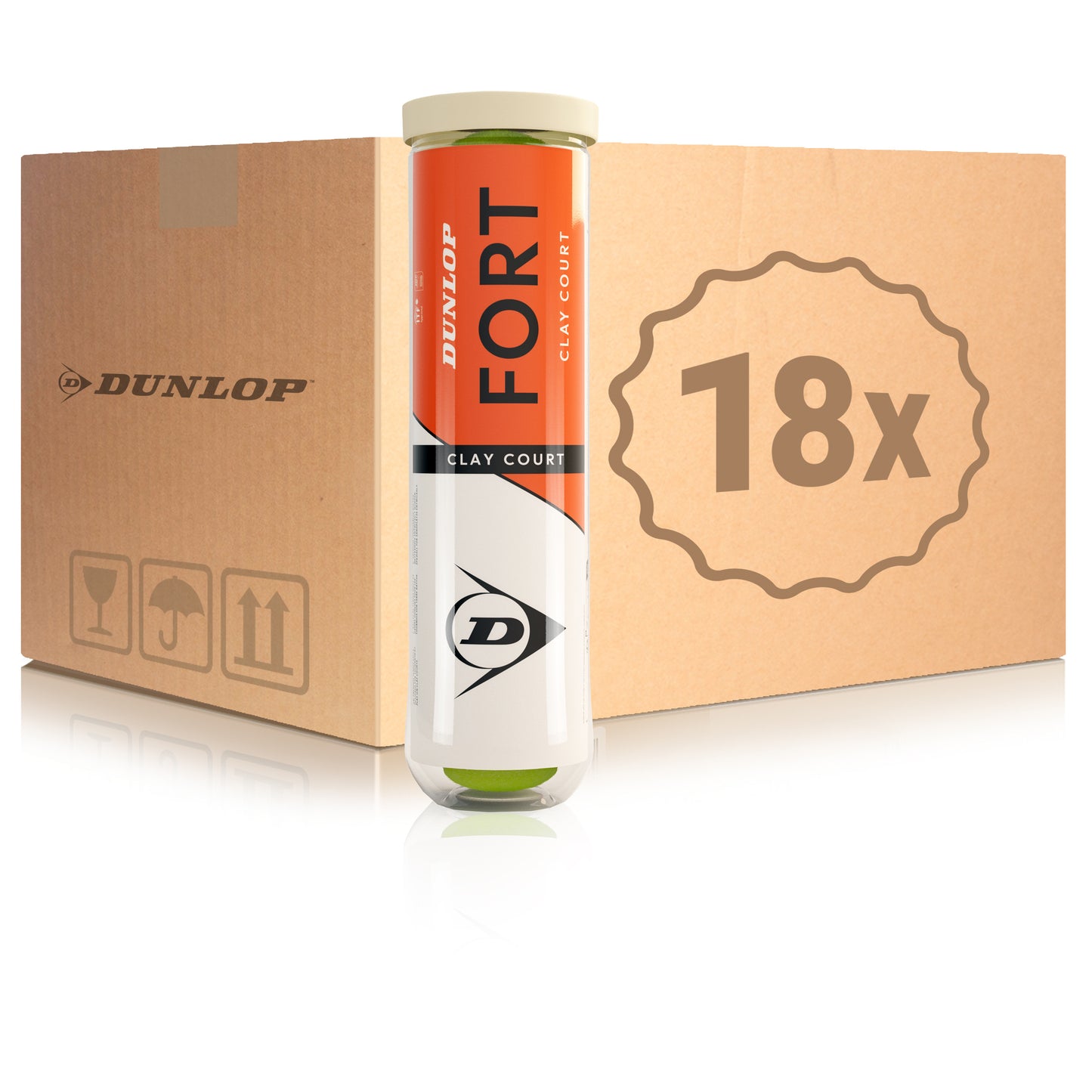 Dunlop 18 x 4ks v dóze Fort Clay Court Dunlop 18 x 4ks v dóze Fort Clay Court