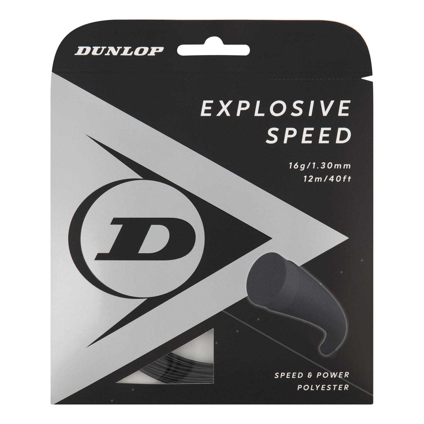 Dunlop Explosive Speed Výpletová Sada 12m-Černá Dunlop Explosive Speed Výpletová Sada 12m-Černá
