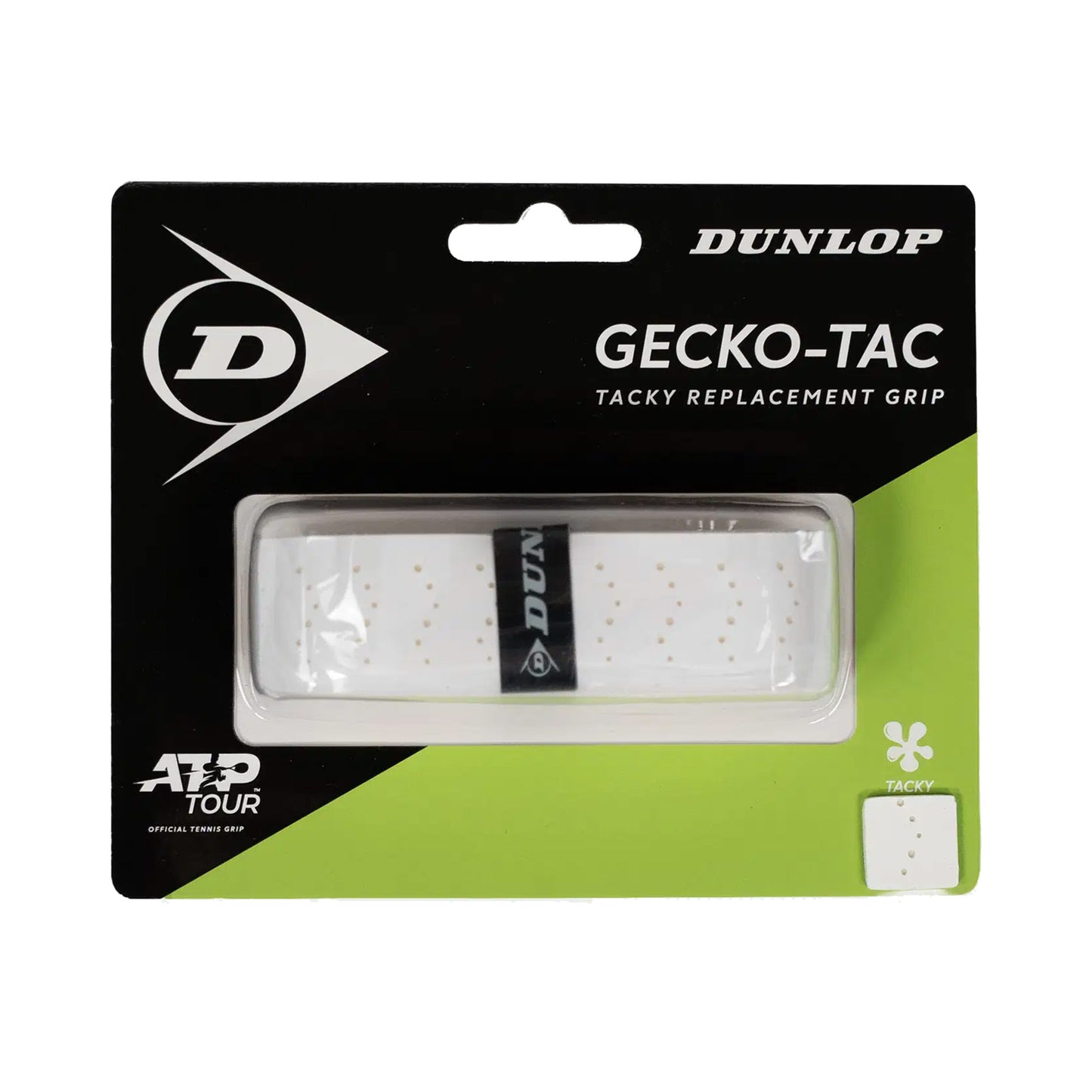 Dunlop Gecko-Tac Replacement Grip 1ks v balení - bílá Dunlop Gecko-Tac Replacement Grip 1ks v balení - bílá