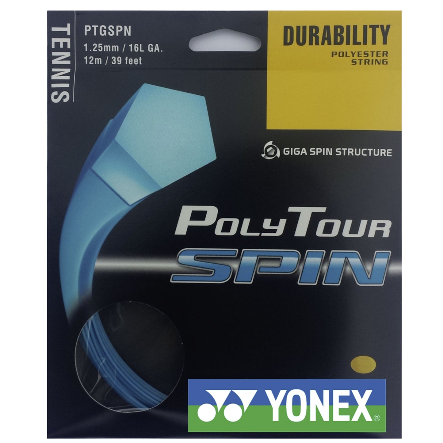 Yonex Poly Tour Spin Výpletová sada 12m - modrá Yonex Poly Tour Spin Výpletová sada 12m - modrá
