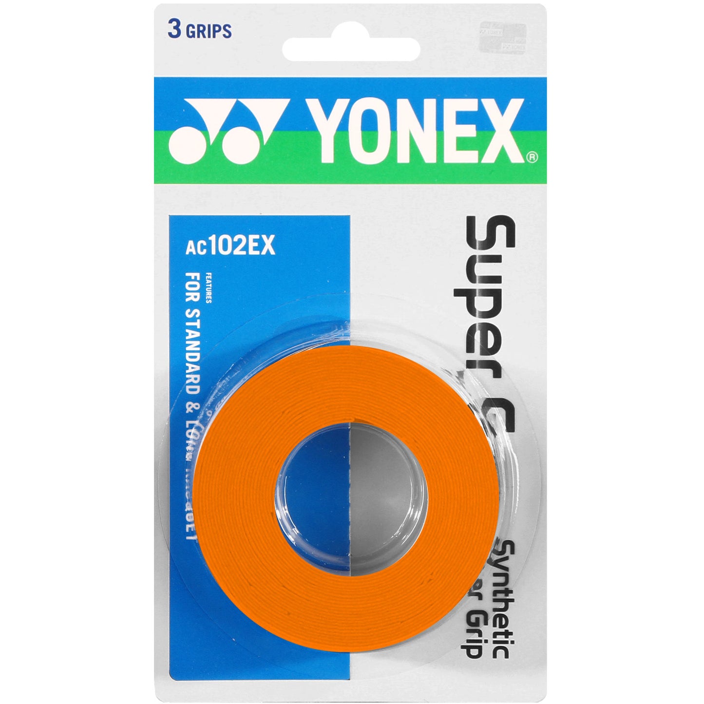 Yonex Super Grap 3ks v baleni - oranžová Yonex Super Grap 3ks v baleni - oranžová