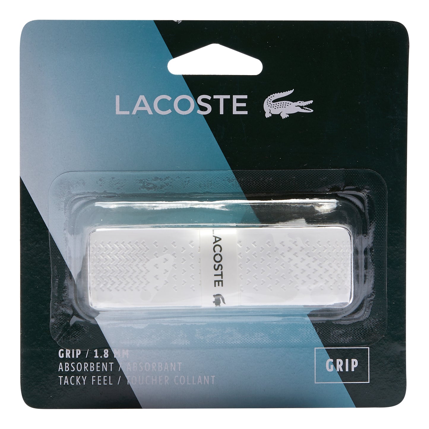 Lacoste Grip 1ks v balení - bílá Lacoste Grip 1ks v balení - bílá
