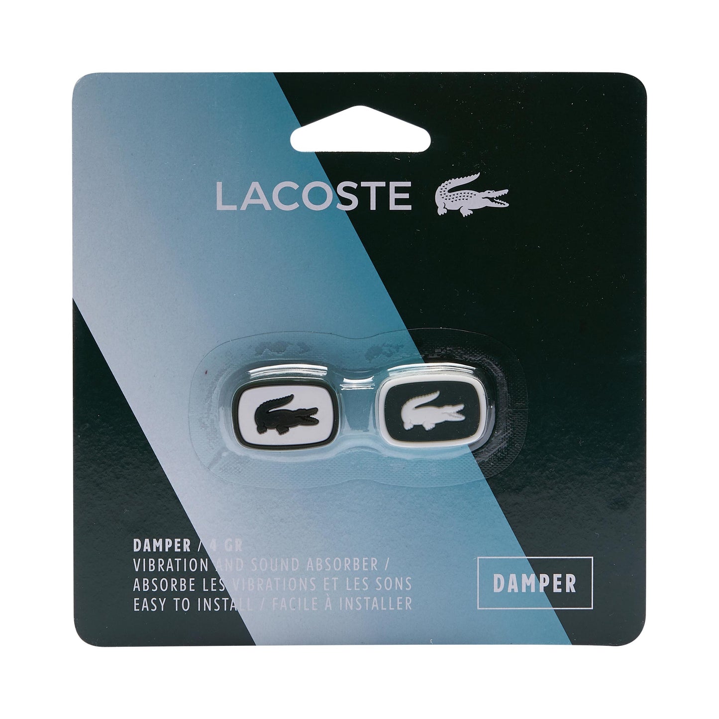Lacoste Tlumítko vibrací 2ks v baleni - bílá, zelená Lacoste Tlumítko vibrací 2ks v baleni - bílá, zelená