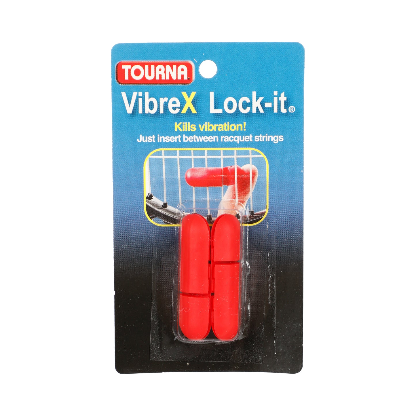 Tourna Vibrex Lock Tlumítko Vibrací 2ks V Baleni-Červená Tourna Vibrex Lock Tlumítko Vibrací 2ks V Baleni-Červená