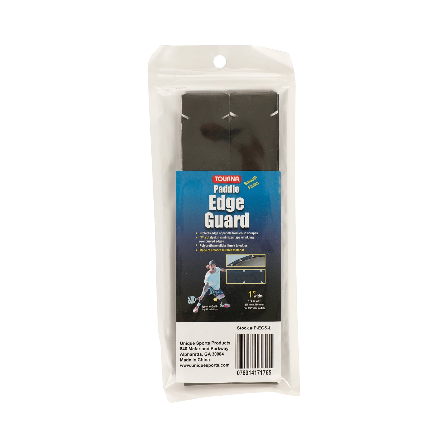 Tourna Padel Edge Guard 19mm Ochranná Páska Rámu Pro Pickleball-Černá Tourna Padel Edge Guard 19mm Ochranná Páska Rámu Pro Pickleball-Černá