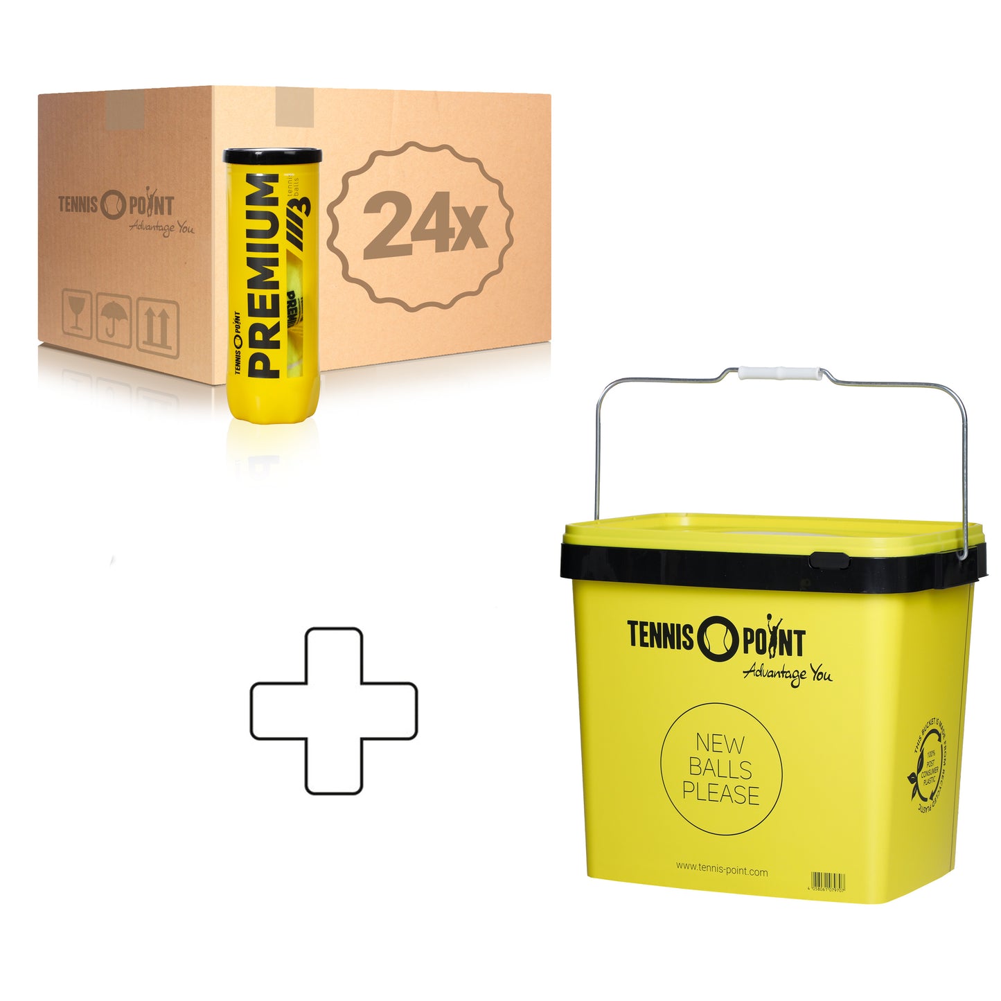 Tennis-Point 24 x 3ks v balení Premium Tennisball Tennis-Point 24 x 3ks v balení Premium Tennisball