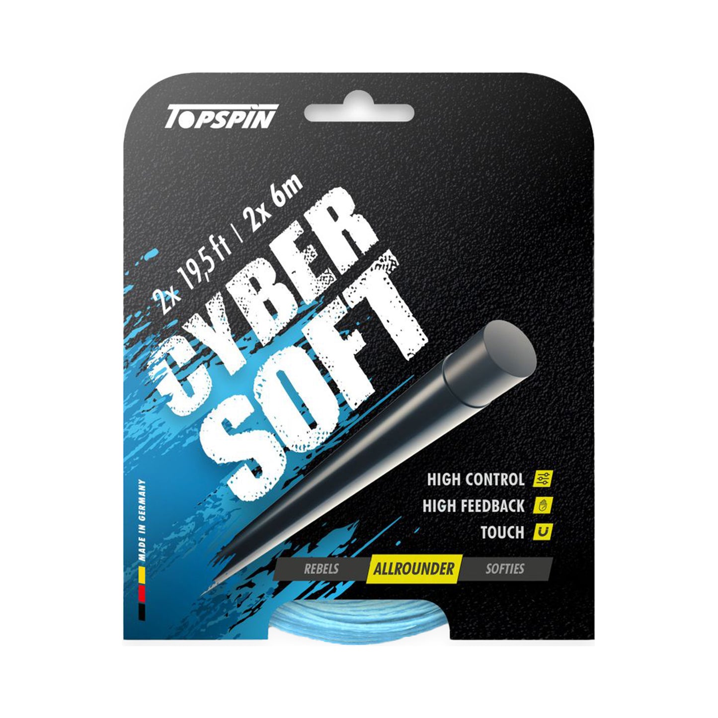 Topspin Cyber Soft 12m Výpletová Sada-Světle Modrá Topspin Cyber Soft 12m Výpletová Sada-Světle Modrá