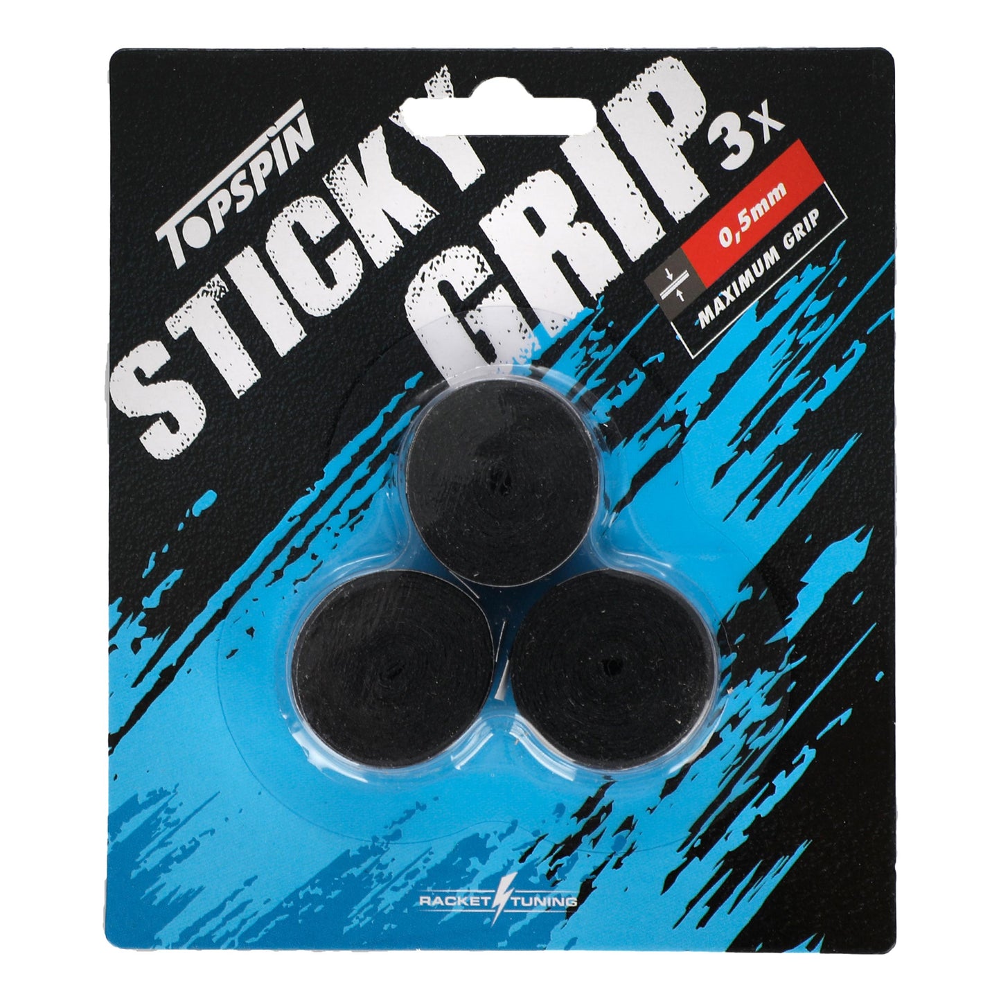 Topspin Sticky Grip 3ks V Baleni-Černá Topspin Sticky Grip 3ks V Baleni-Černá