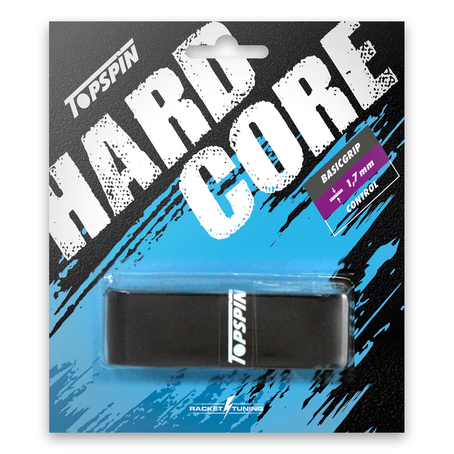 Topspin Hardcore Basic Grip 1ks v balení-černá Topspin Hardcore Basic Grip 1ks v balení-černá