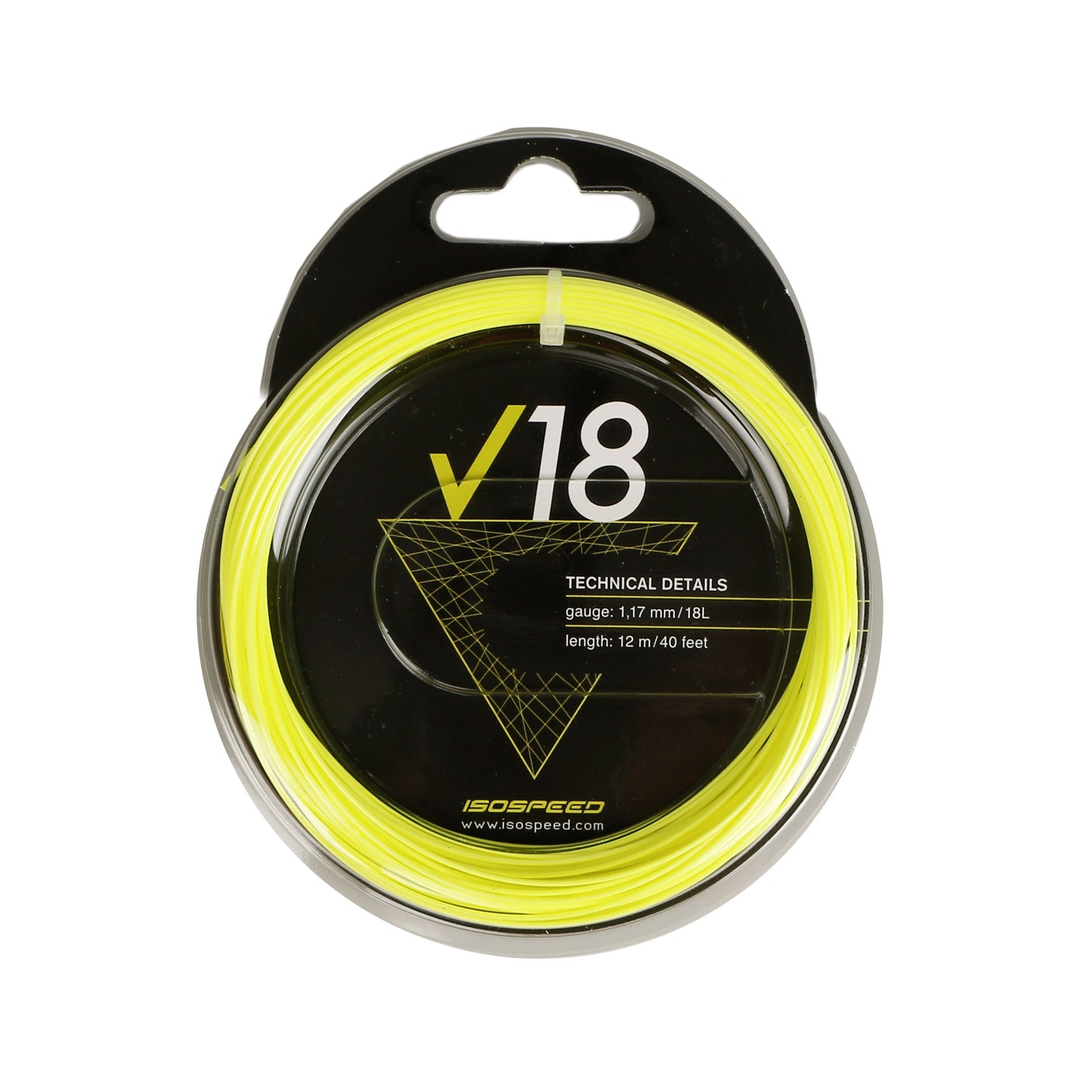 Isospeed V18 Výpletová sada 12m - žlutá Isospeed V18 Výpletová sada 12m - žlutá