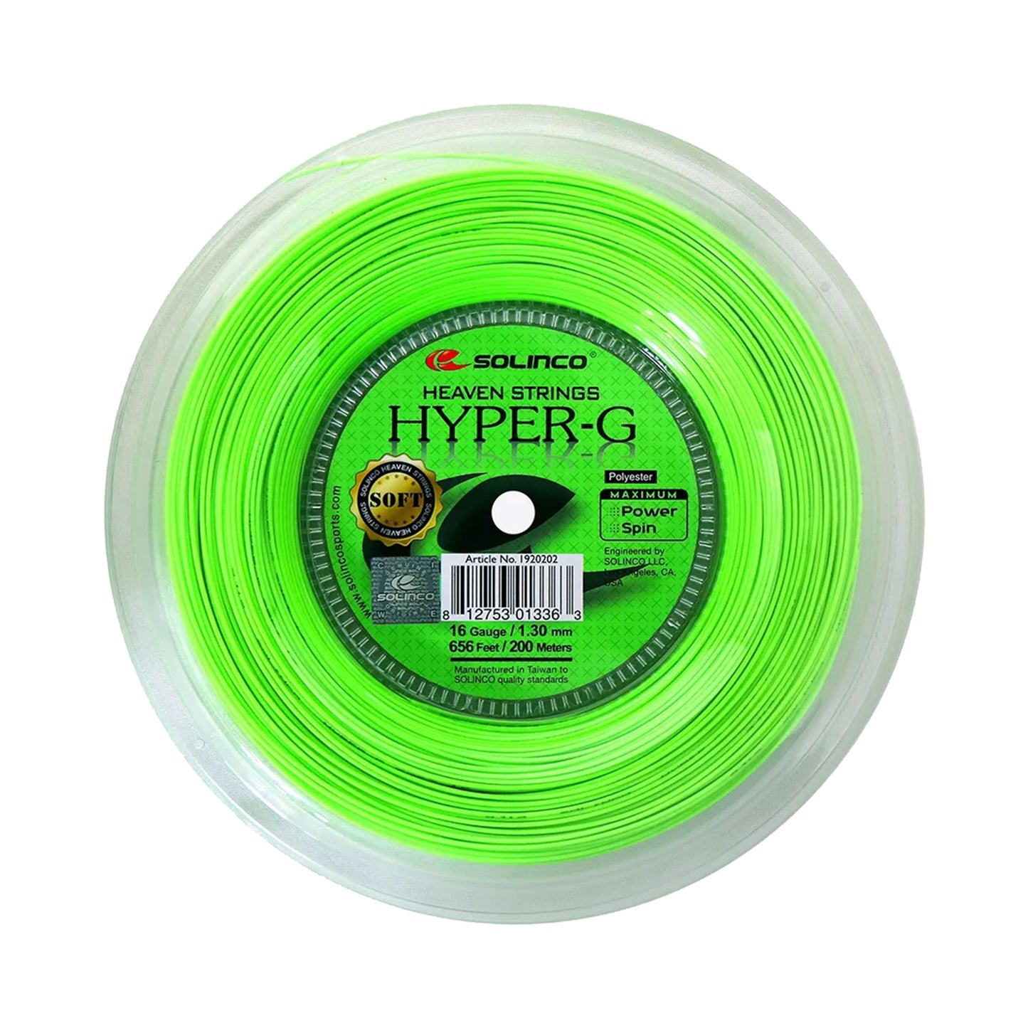 Solinco Hyper-G Soft Výplet-Role 200m-Zelená Solinco Hyper-G Soft Výplet-Role 200m-Zelená
