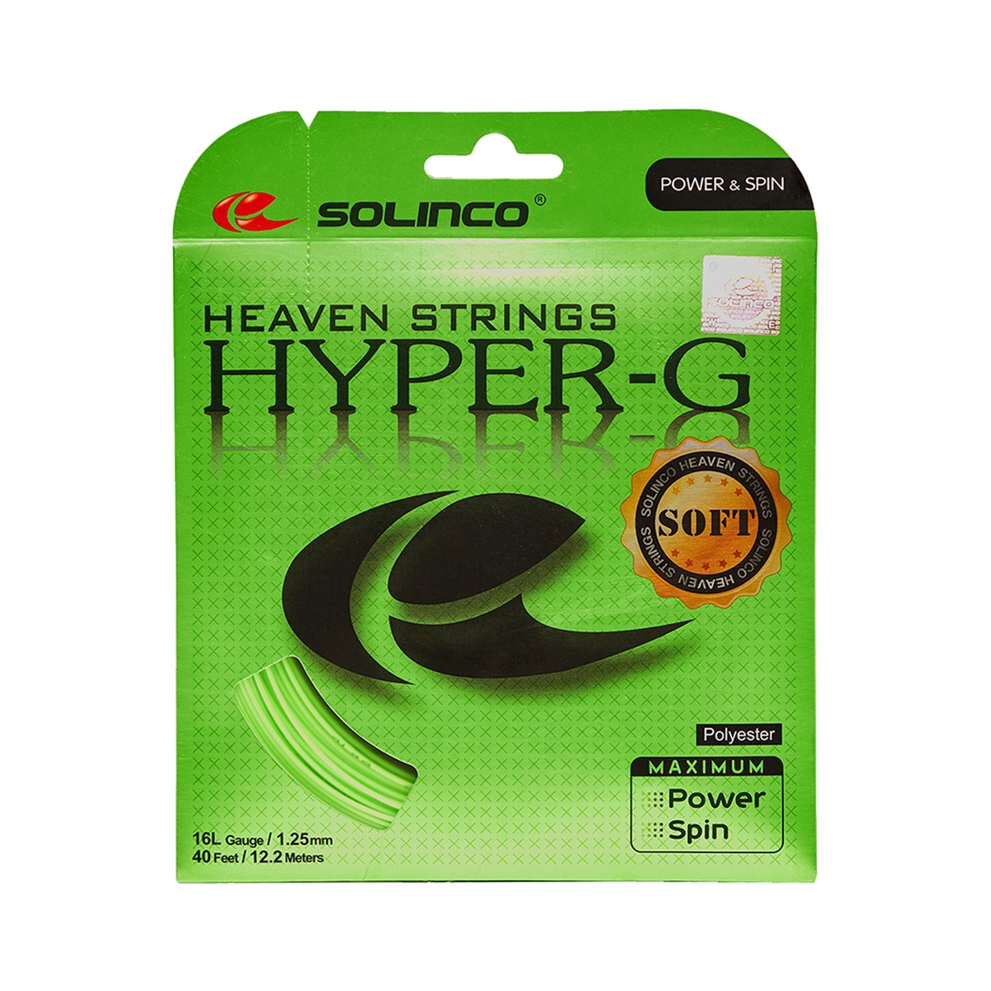 Solinco Hyper-G Soft Výpletová Sada 12,2m-Zelená Solinco Hyper-G Soft Výpletová Sada 12,2m-Zelená