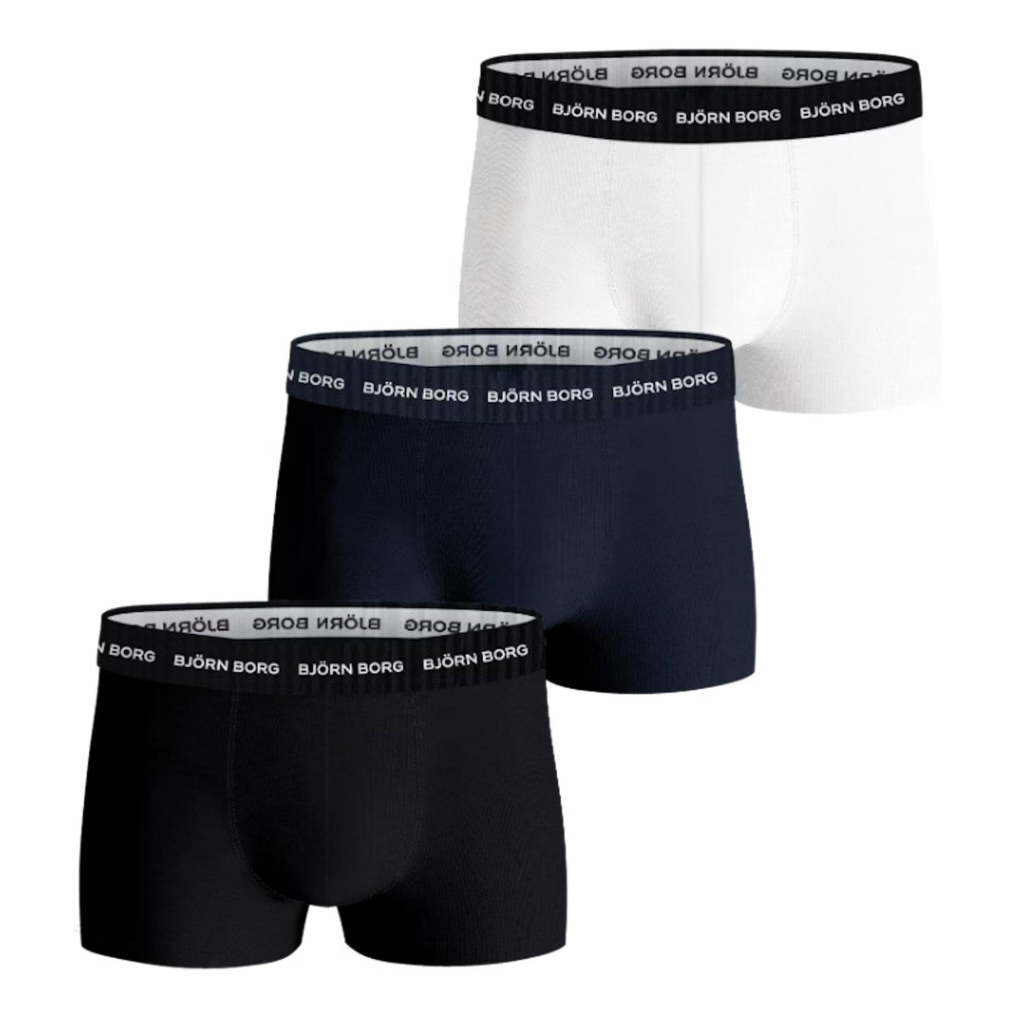 Björn Borg Cotton Stretch Trunk Trenýrky 3ks v baleni Muži - vícebarevné Björn Borg Cotton Stretch Trunk Trenýrky 3ks v baleni Muži - vícebarevné