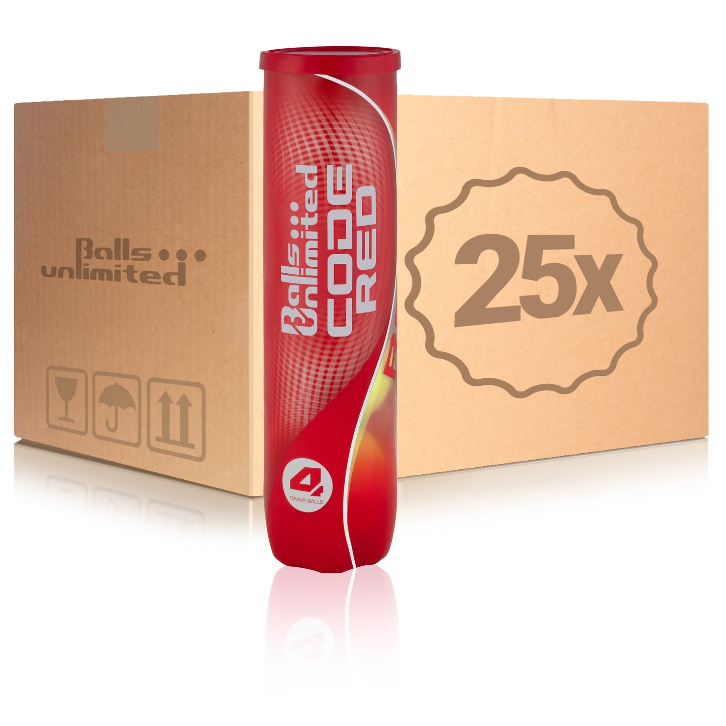 Balls Unlimited 25 x 4ks v baleni Code Red Balls Unlimited 25 x 4ks v baleni Code Red