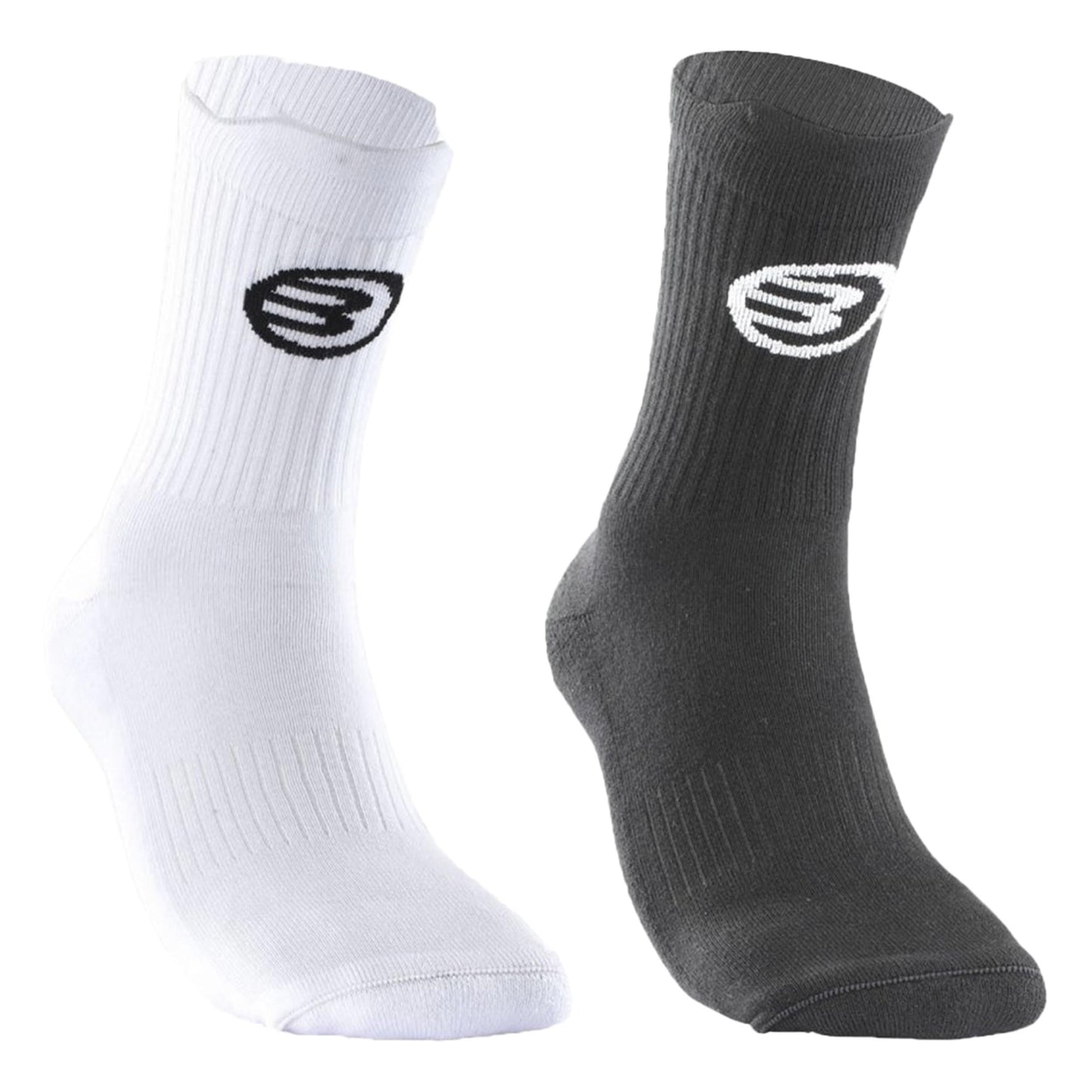 Bullpadel Bp253 (Pack 2) Sportovní ponožky Unisex - černá, bílá Bullpadel Bp253 (Pack 2) Sportovní ponožky Unisex - černá, bílá