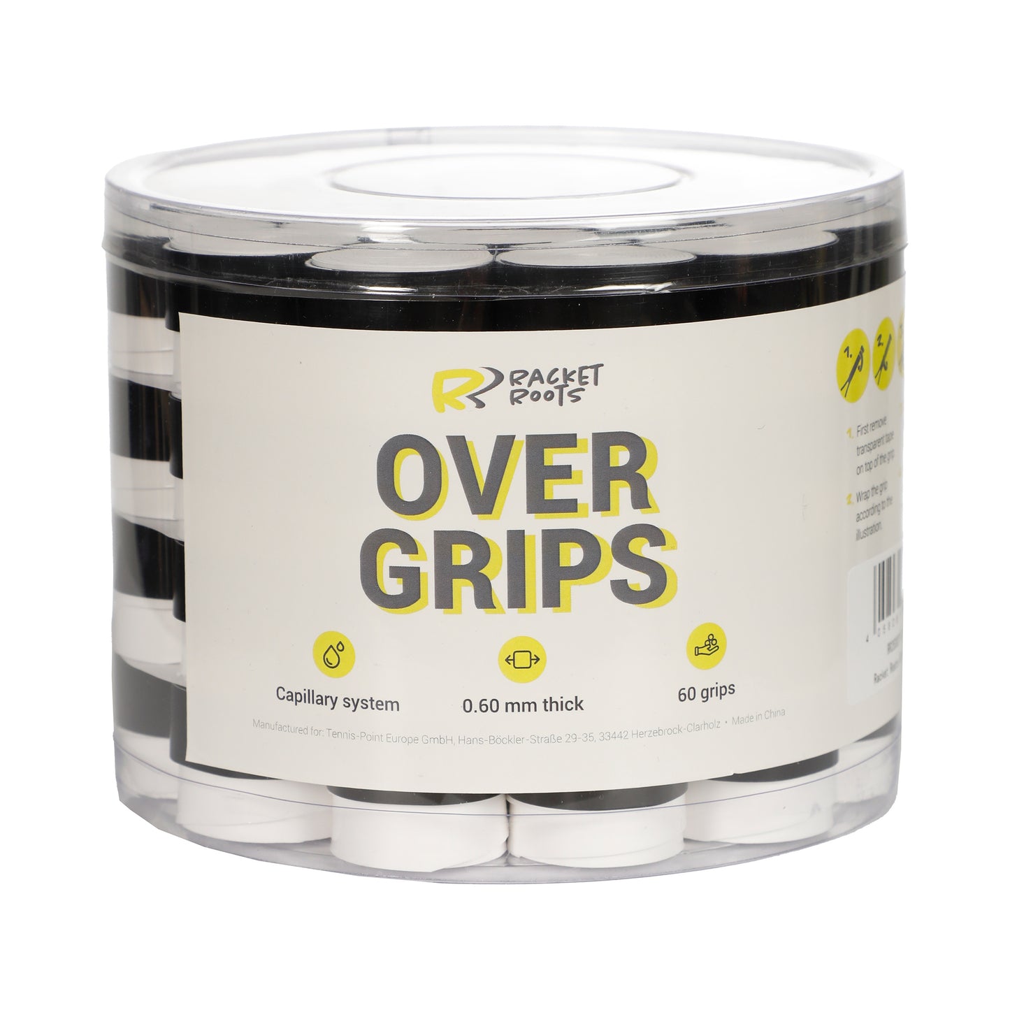 Racket Roots RR Grip 60ks box - bílá Racket Roots RR Grip 60ks box - bílá