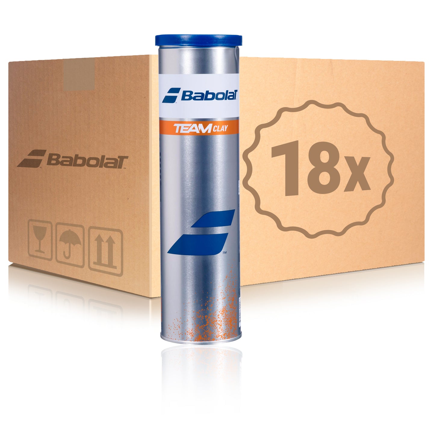 Babolat 18 x 4ks v dóze Team Clay X V kartónu Babolat 18 x 4ks v dóze Team Clay X V kartónu