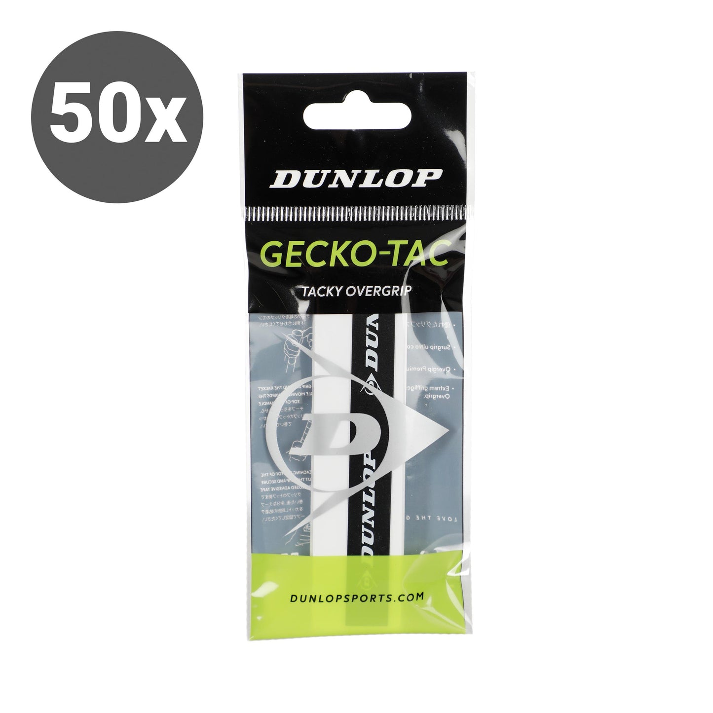 Dunlop Gecko-Tac 50ls balení - bílá Dunlop Gecko-Tac 50ls balení - bílá