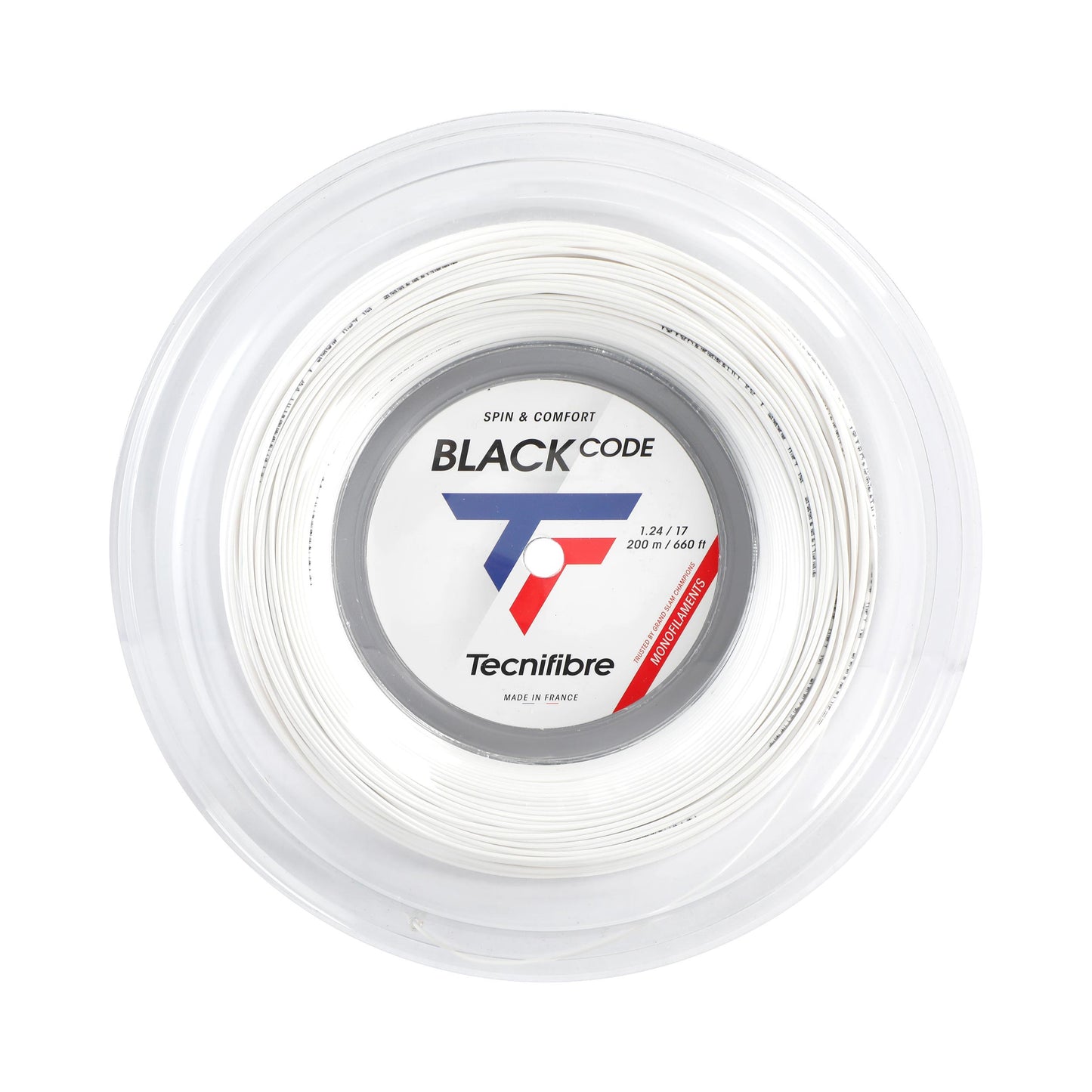 Tecnifibre Black Code Spezial Výplet - role 200m - bílá Tecnifibre Black Code Spezial Výplet - role 200m - bílá