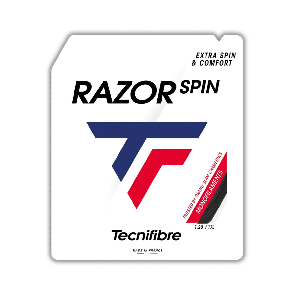 Tecnifibre Razor Spin Výpletová sada 12m - černá Tecnifibre Razor Spin Výpletová sada 12m - černá