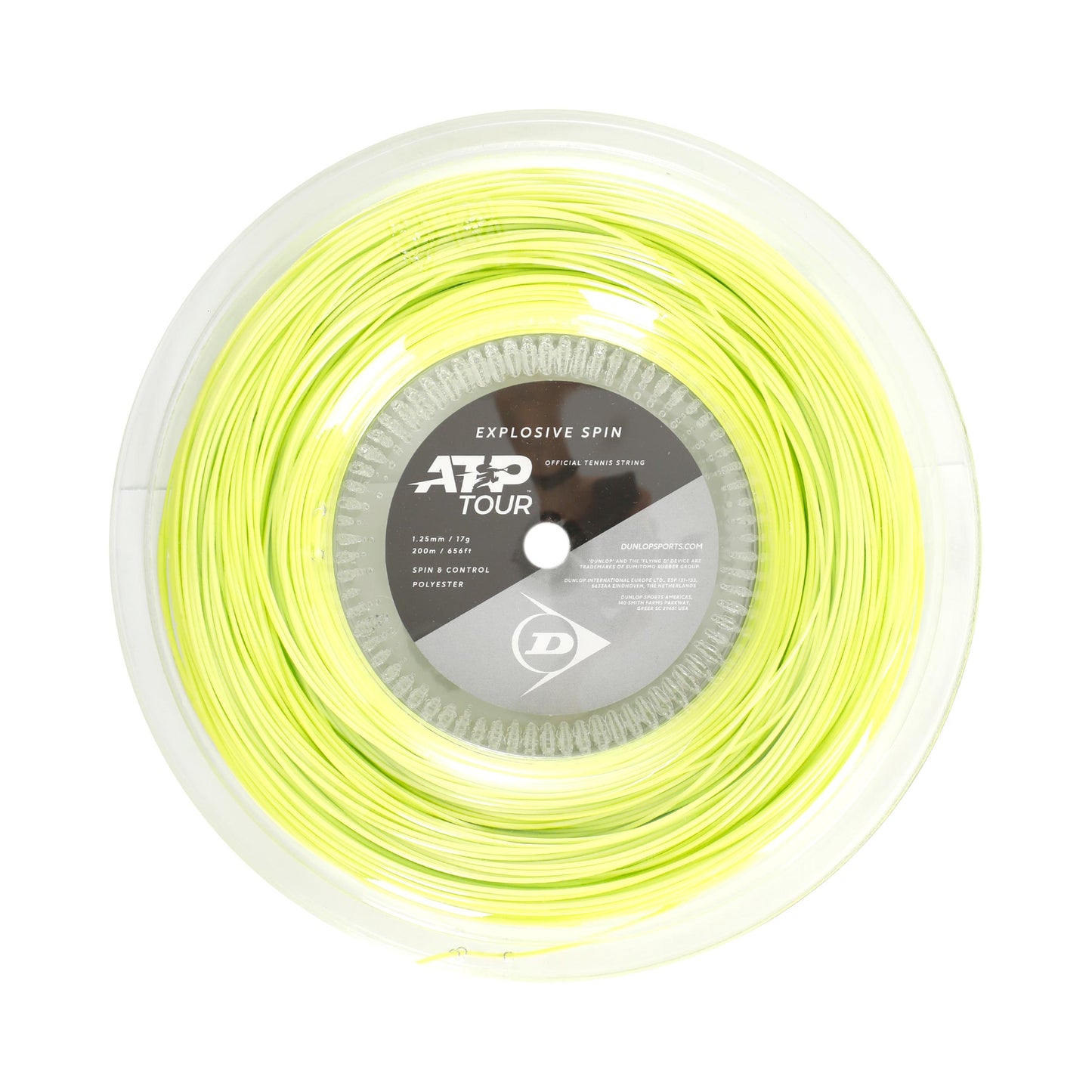 Dunlop Explosive Spin Výplet - role 200m - žlutá Dunlop Explosive Spin Výplet - role 200m - žlutá