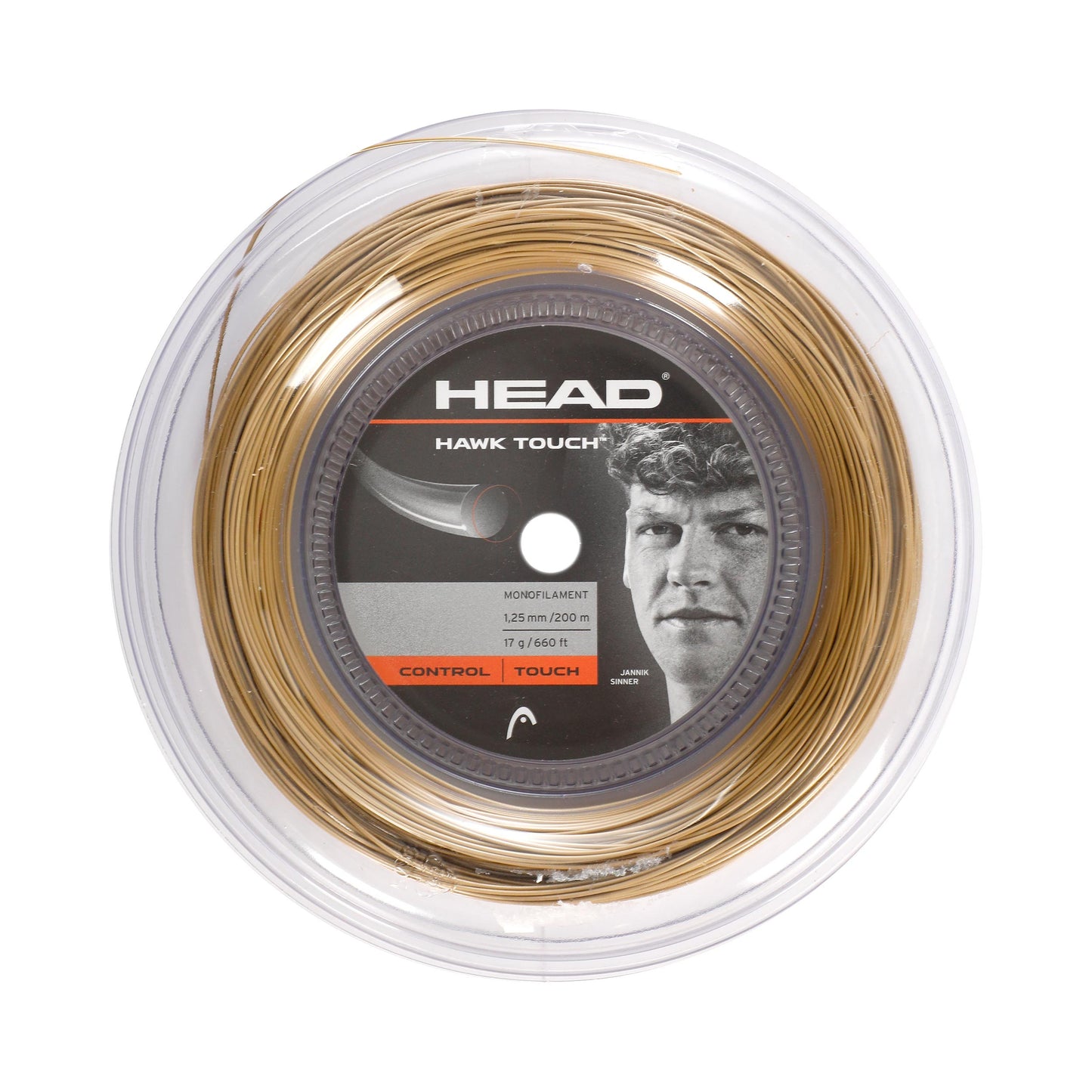 HEAD Hawk Touch Výplet - role 200m - zlatá HEAD Hawk Touch Výplet - role 200m - zlatá
